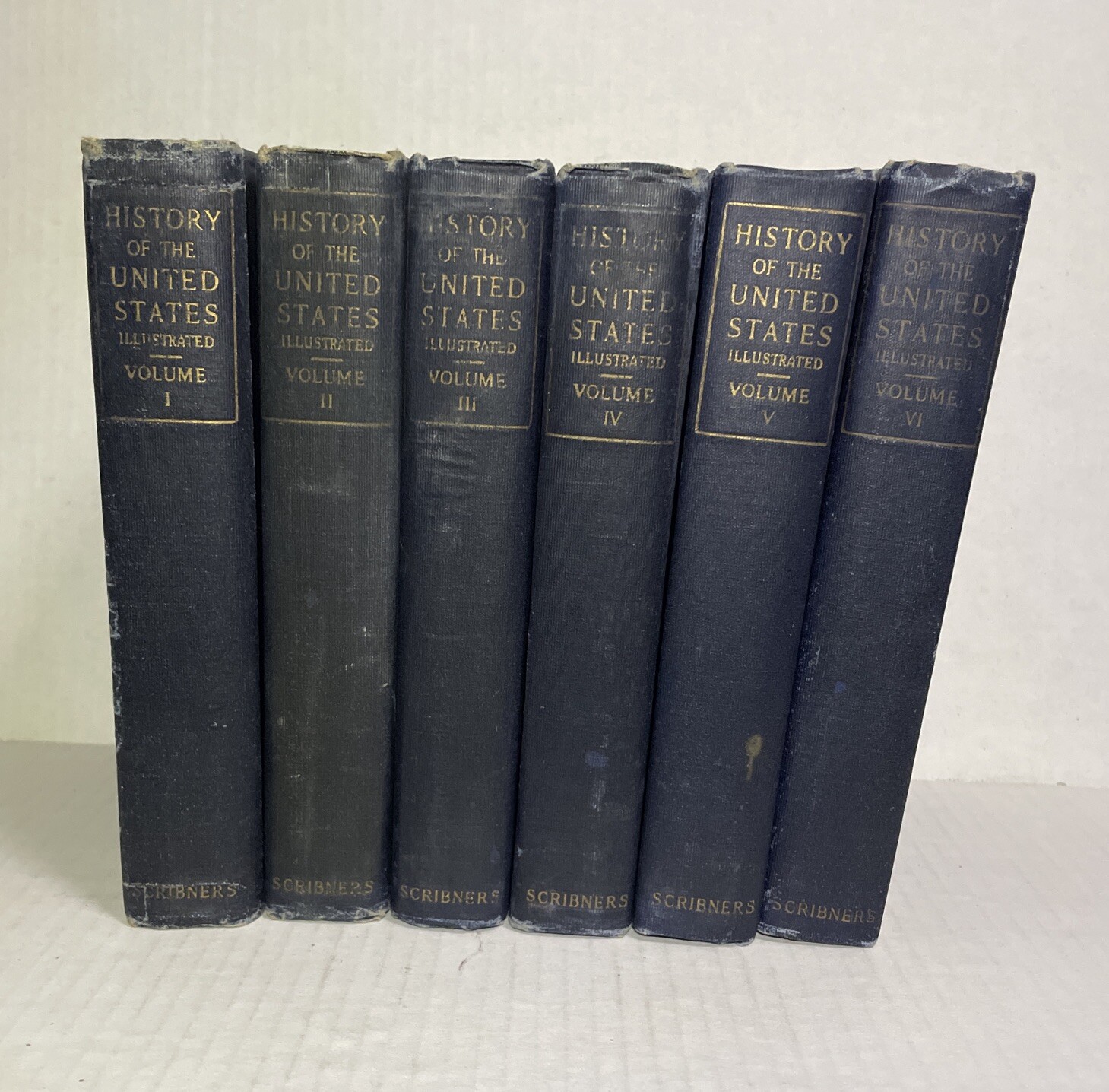 Vtg History of the United States Full 6 Vol. Set Scribner’s 1914 – 1917 Andrews