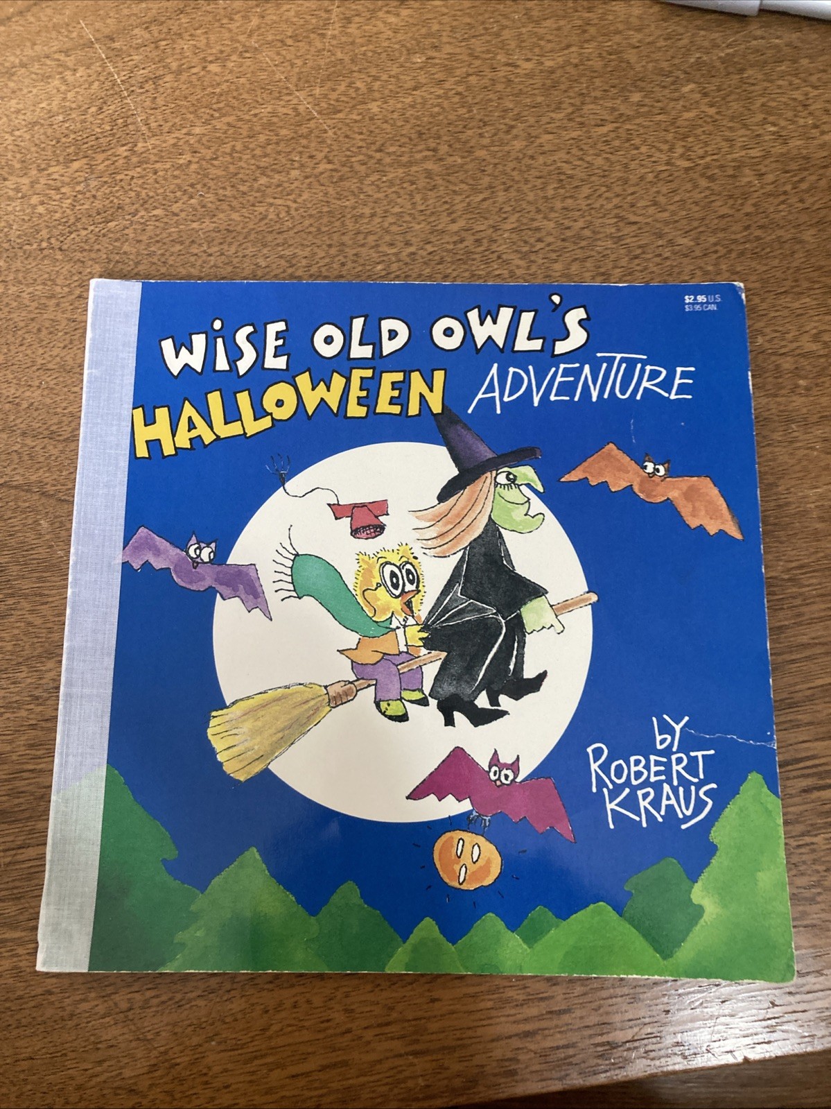 Wise Old Owl’s Halloween Adventure Vintage Children’s Book 1993 Robert Kraus