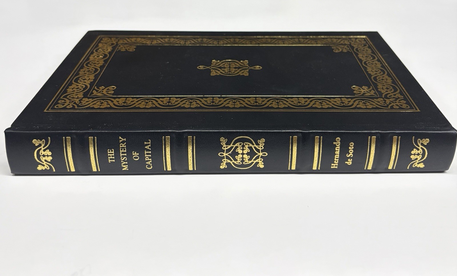 The Mystery of Capital Hernando De Soto Gryphon Books Leather Gilt **VF++