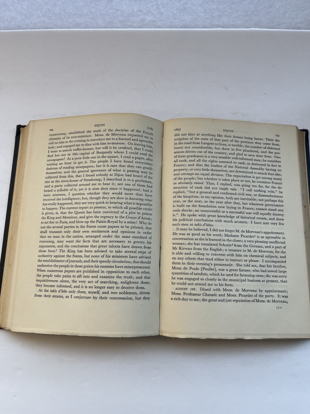 Arthur Young Travels in France 1787-1789 1929 Cambridge HC