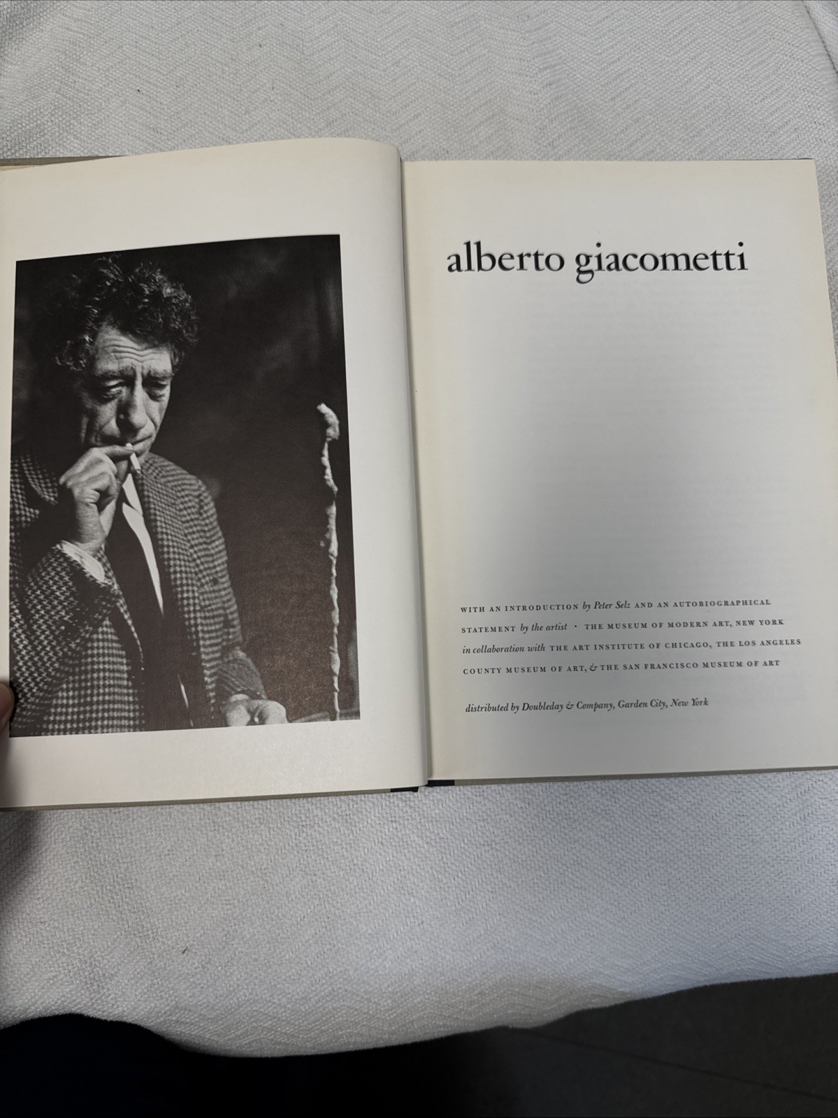 Alberto Giacometti, the Museum of Modern Art, New York, 1965 hardcover