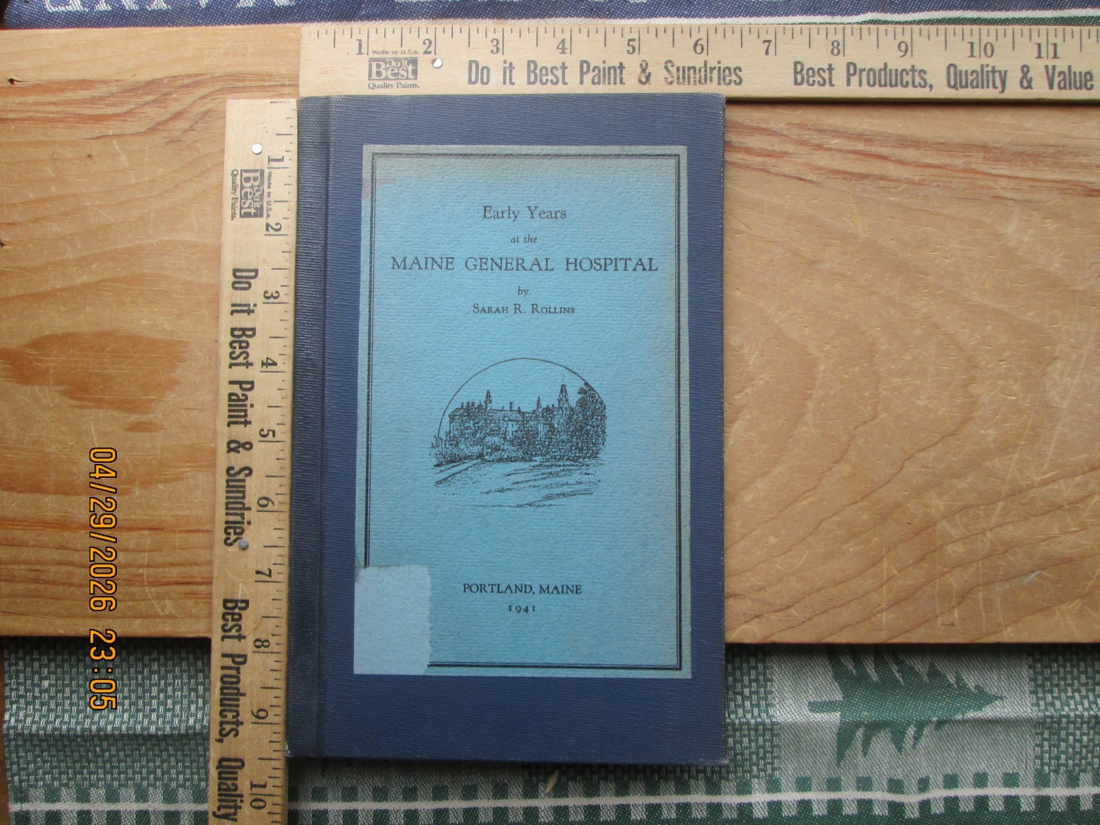 Early years at the Maine General Hospital Portland Maine – sarah r rollins 1941