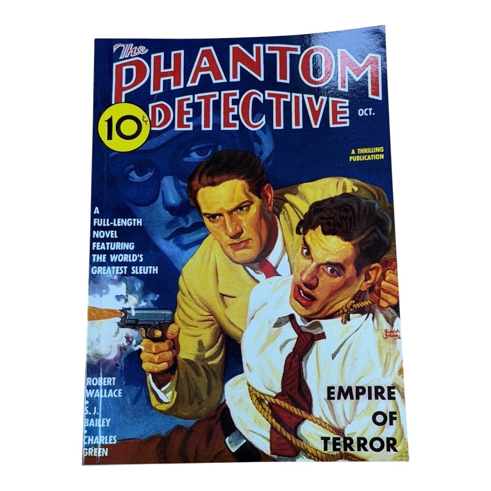 The Phantom Detective Oct 1936 Empire of Terror Adventure House Pulp Reprint