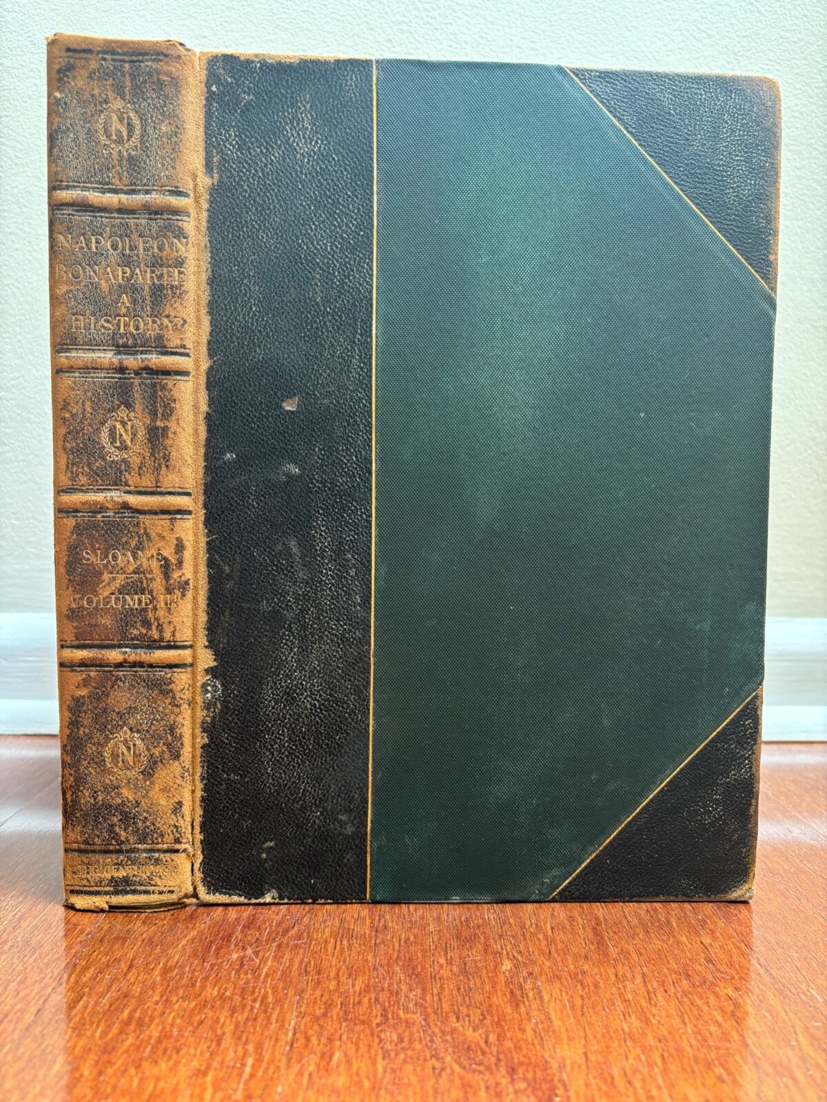 LIFE OF NAPOLEON BONAPARTE Volume 3 by William Sloane – 1897 3/4 Leather ANTIQUE