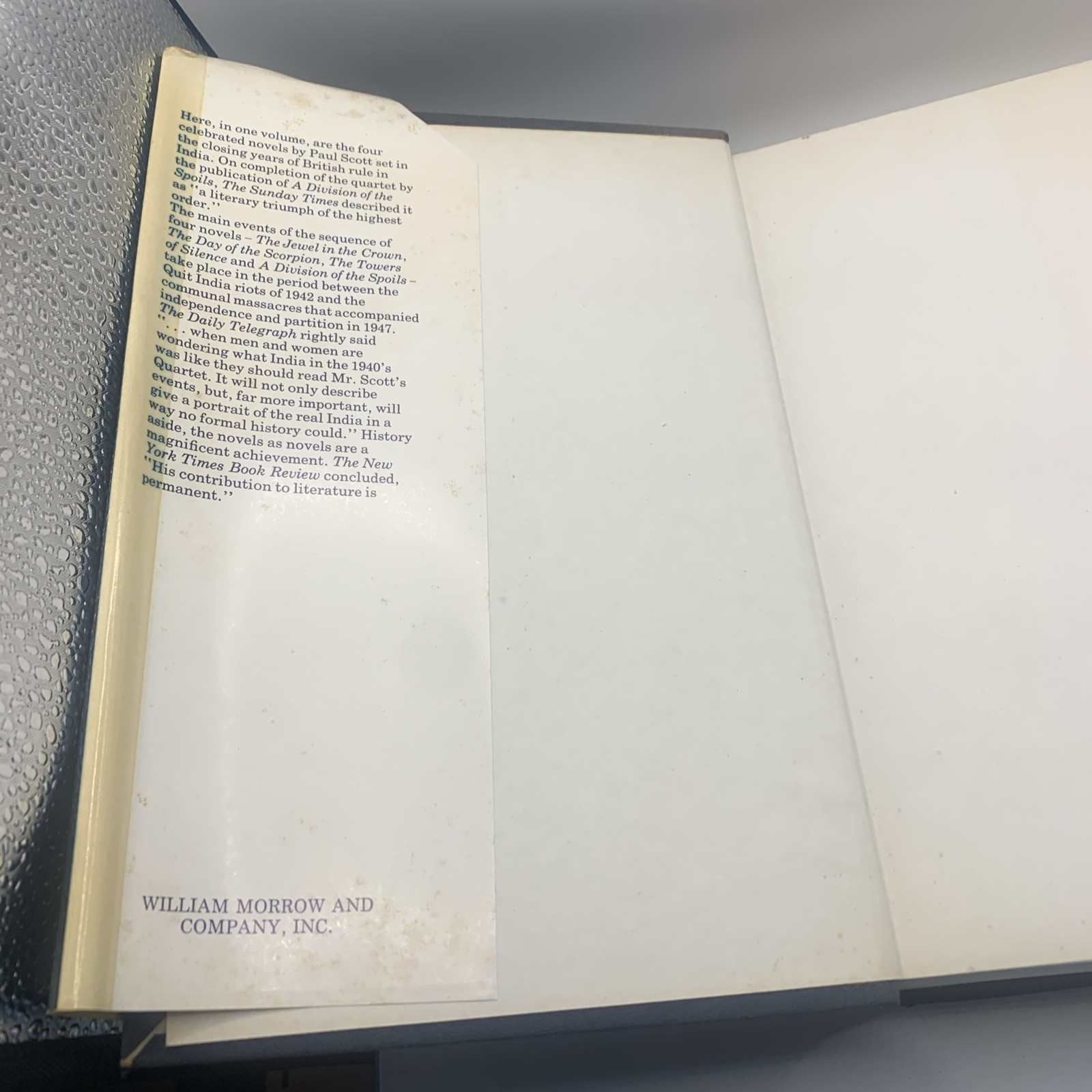 Paul Scott THE RAJ QUARTET First Edition Thus, 1st Printing 1976