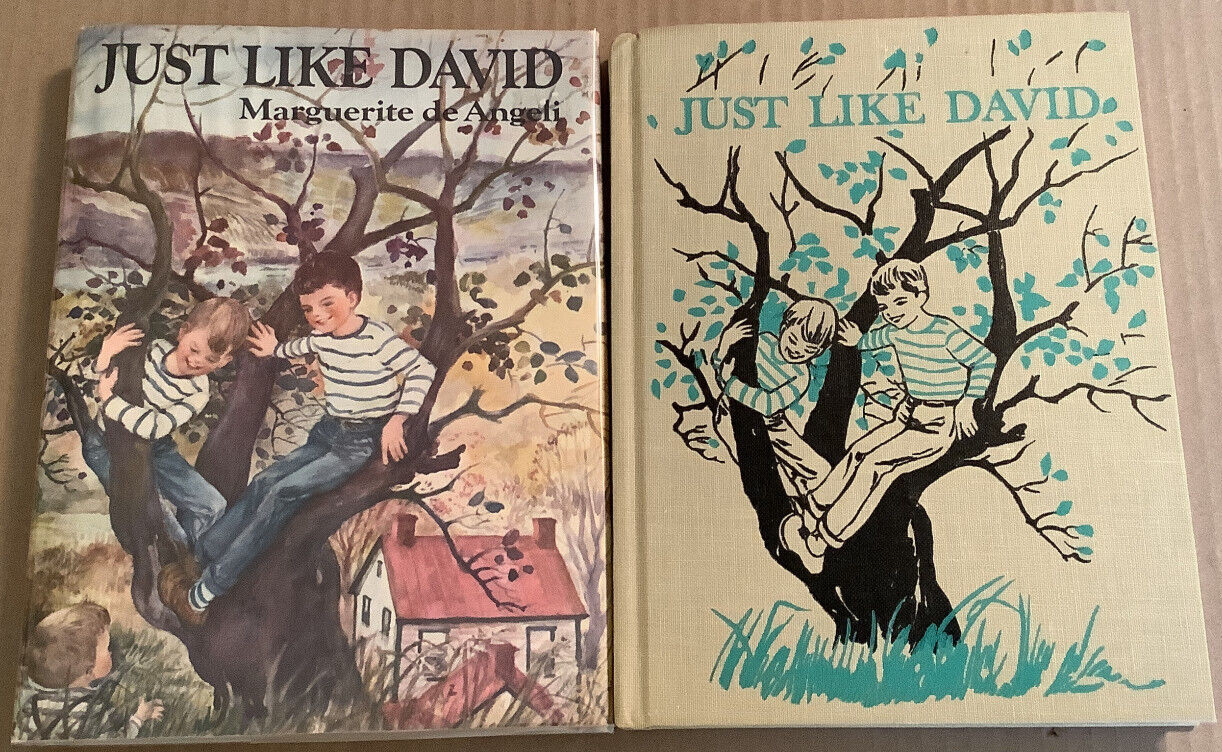 Autographed VG 1951 HC DJ Early Edition Just Like David Marguerite de Angeli