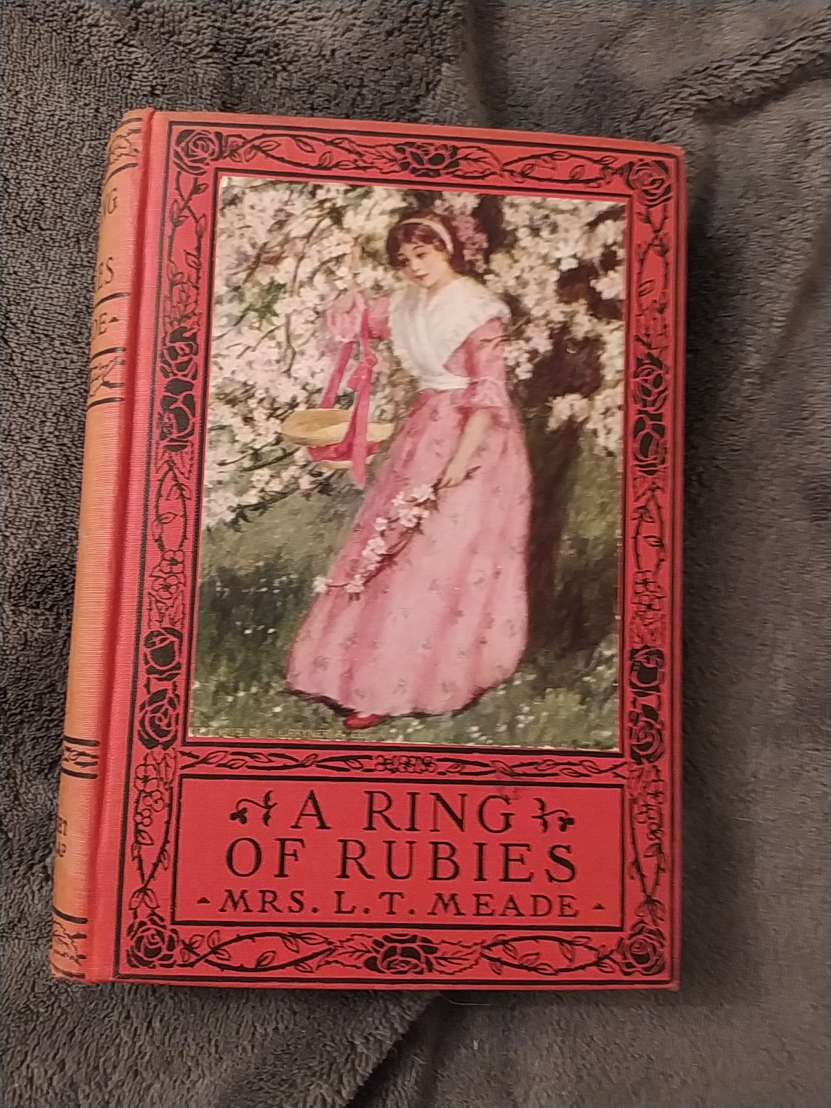 Antique Vintage Red Book A Ring of Rubies Mrs. L.T. Meade Victorian 1892