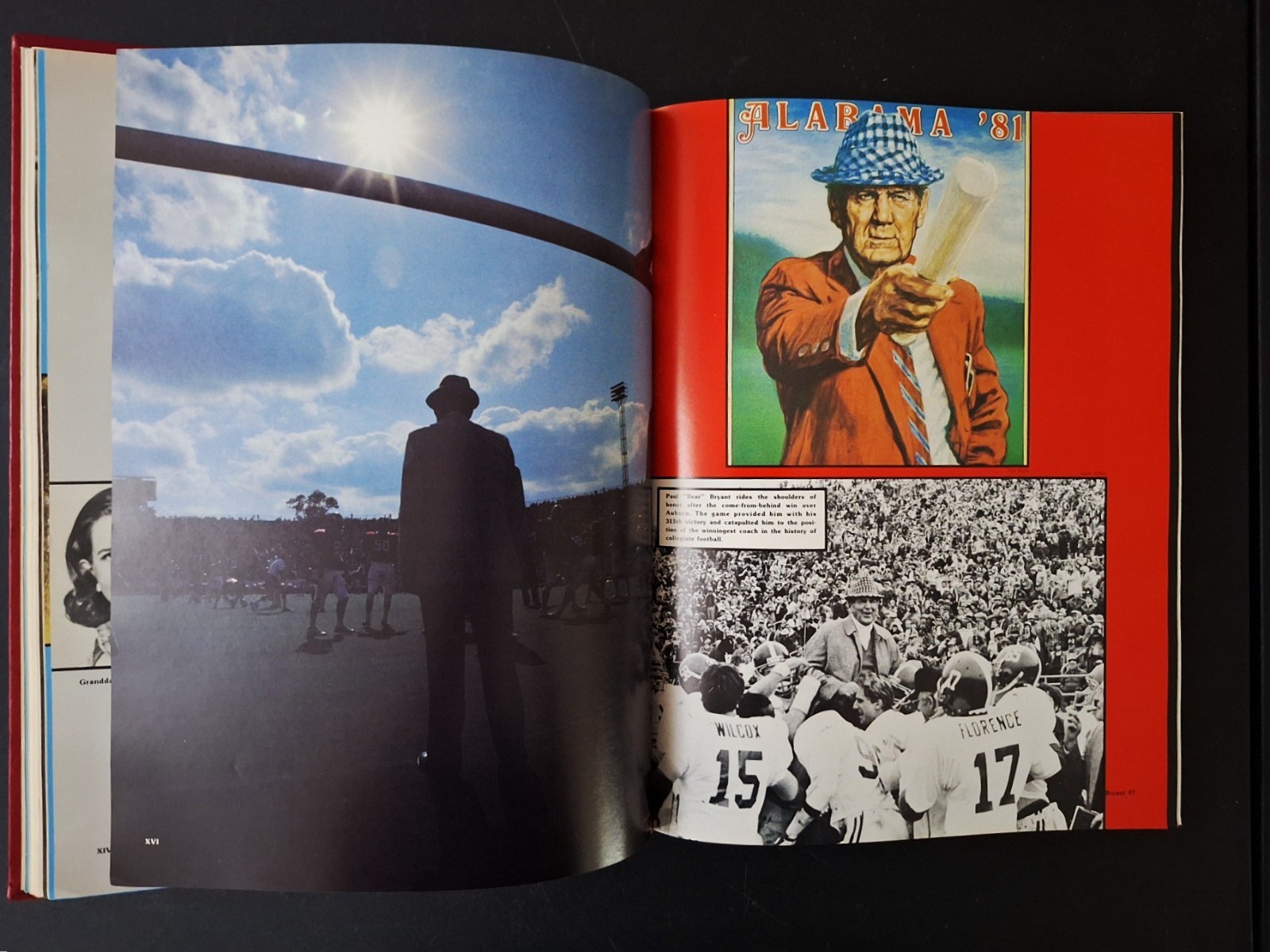 1982 University of Alabama Yearbook BEAR BRYANT’S LAST YEAR -Facsimile Signature