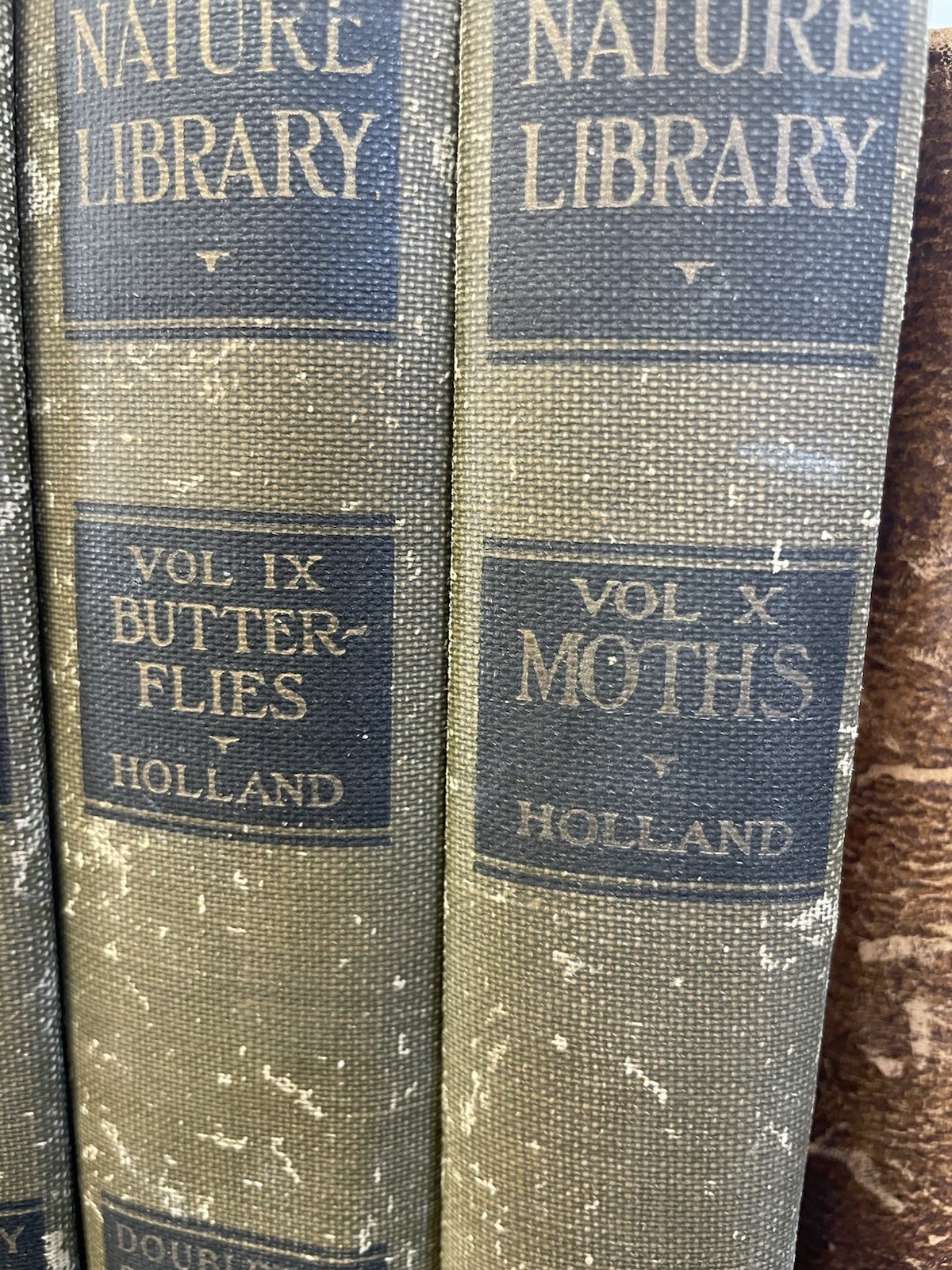Lot of 8 Volumes of The New Nature Library 1920s 1922/1923 RARE