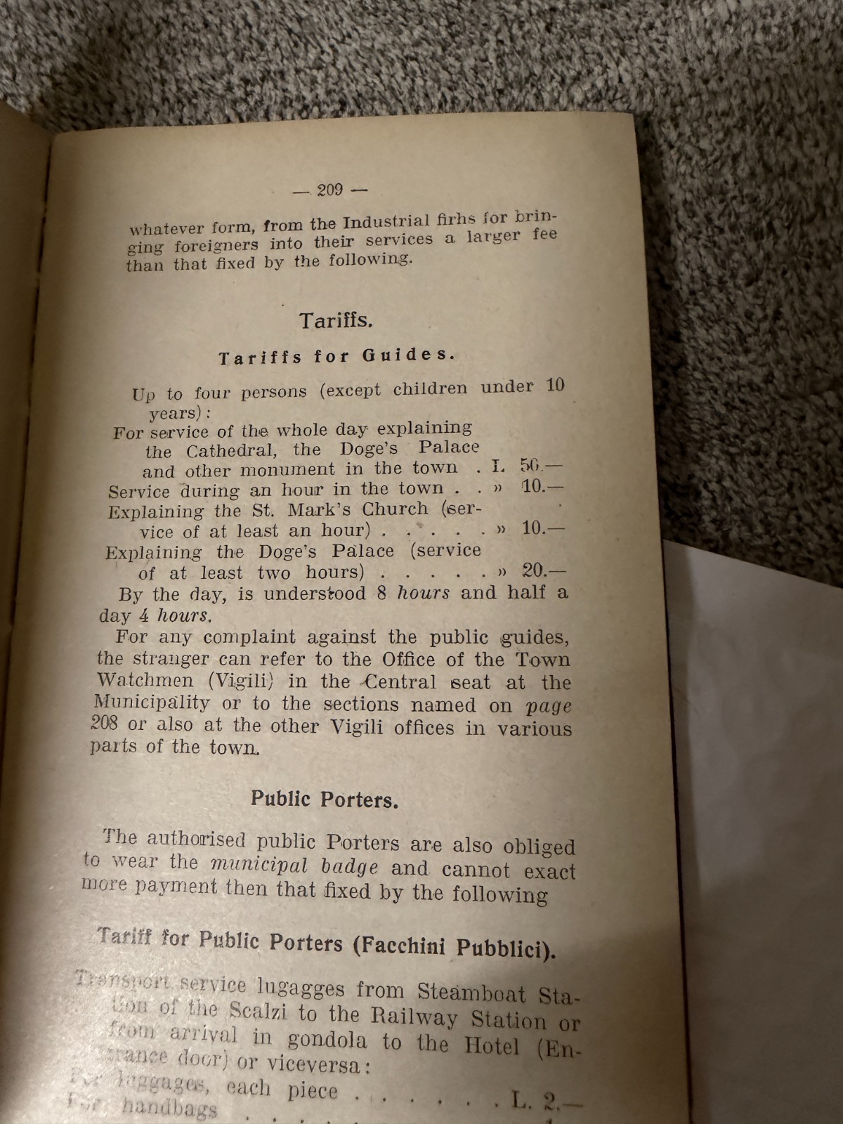 Venice and Neighbourhood Practical Guide for the Foreigner 1905 PB Vintage Trave