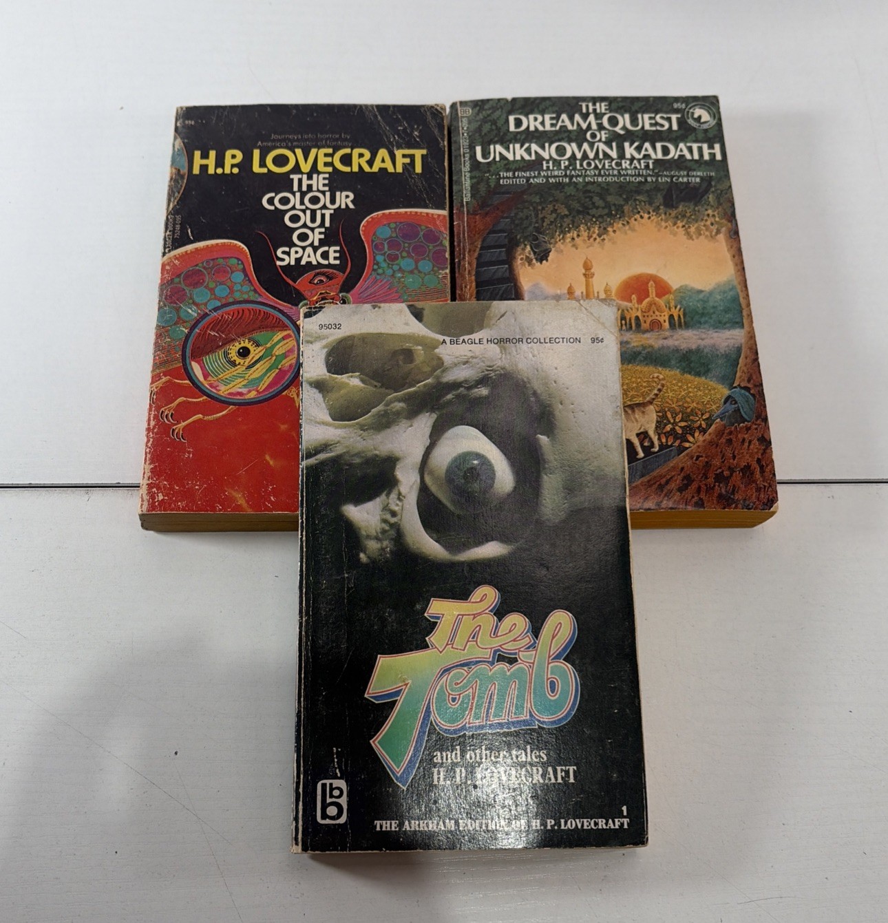 H.P. LOVECRAFT Lot of 3 PB Books The Tomb, Dream Quest, Colour Out Of Space