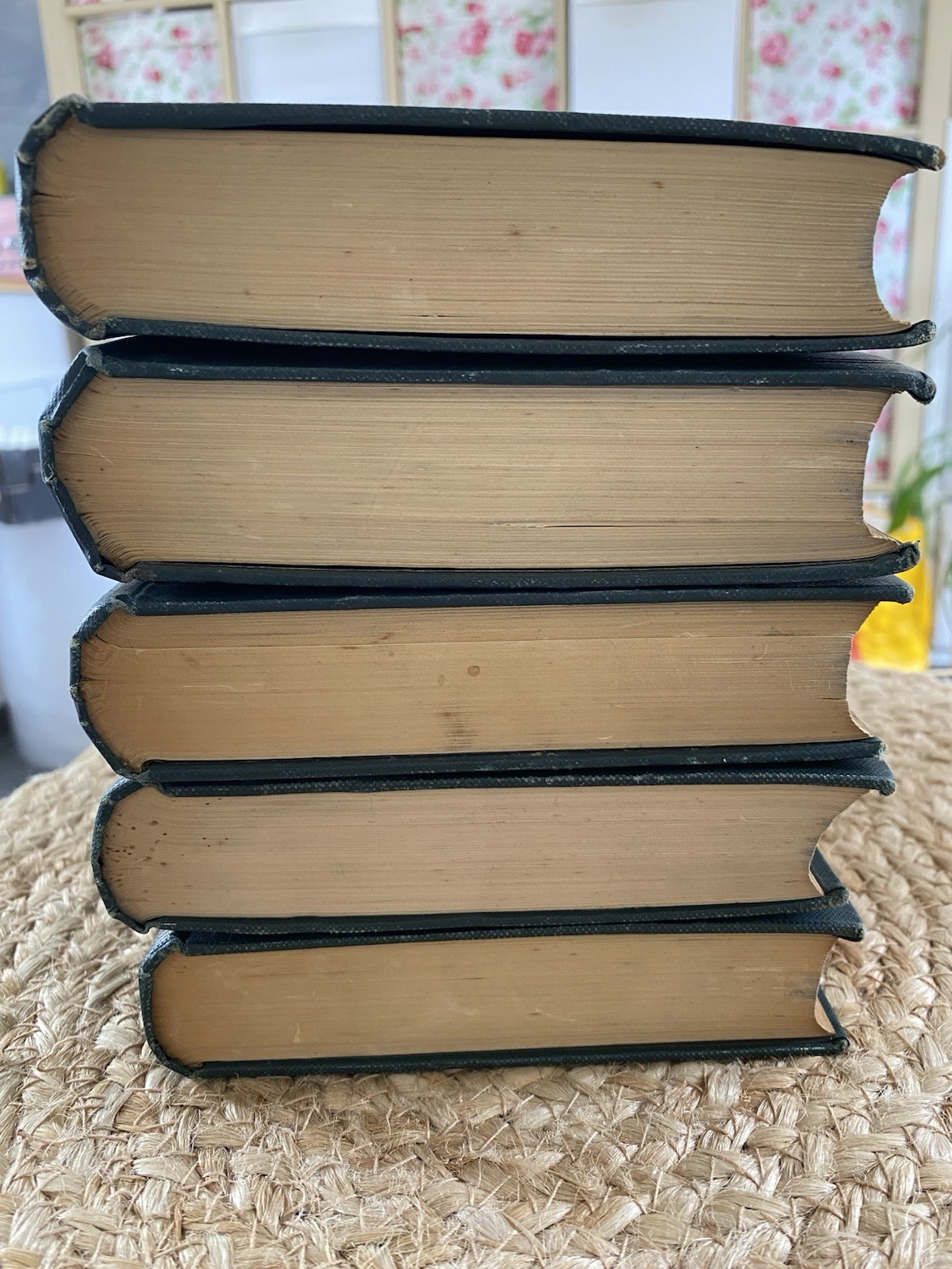 Set of 5 Vintage Antique 1907 Charles Dickens Books