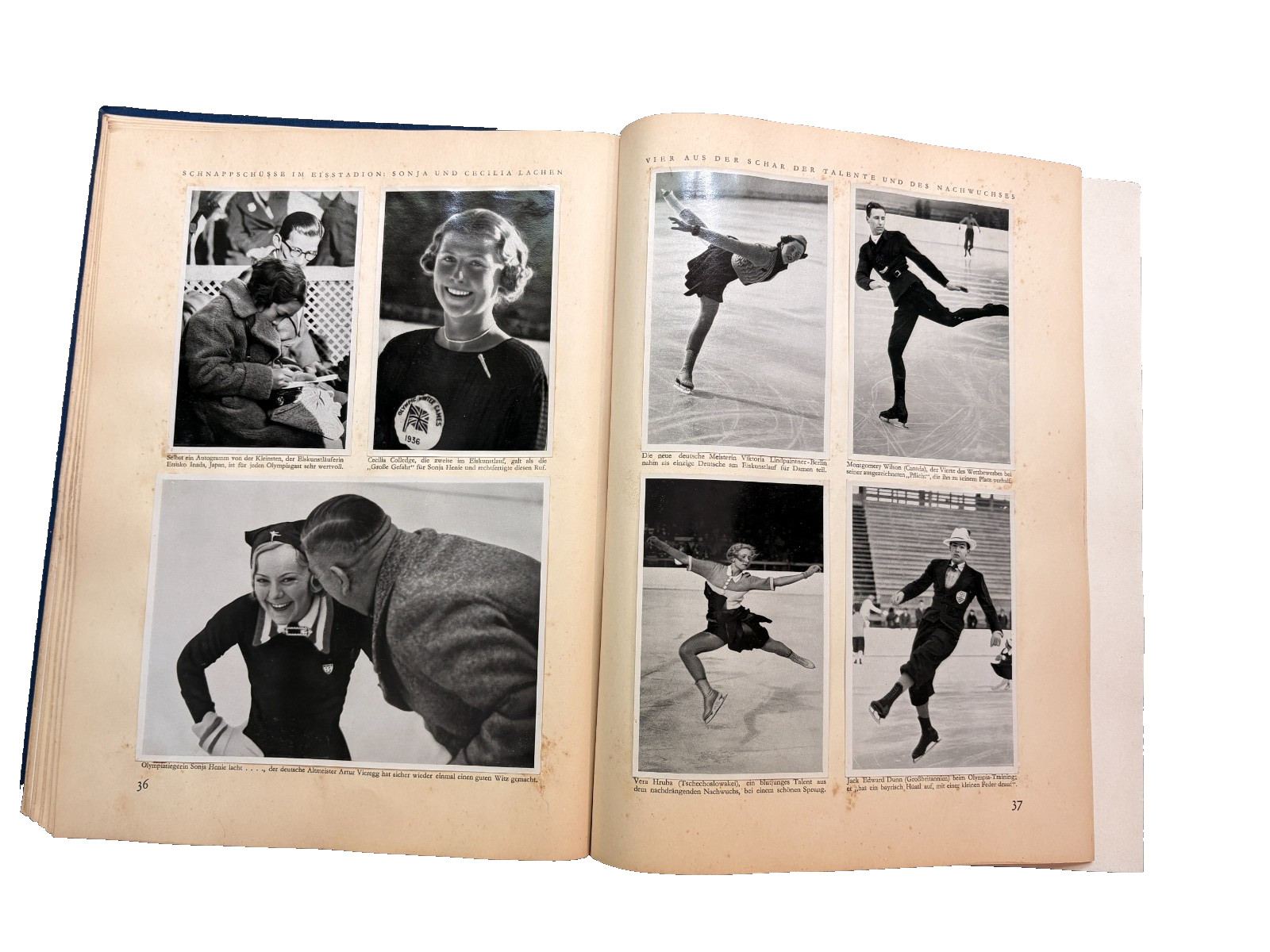 1936 Winter Olympics Book with All Photos and Map