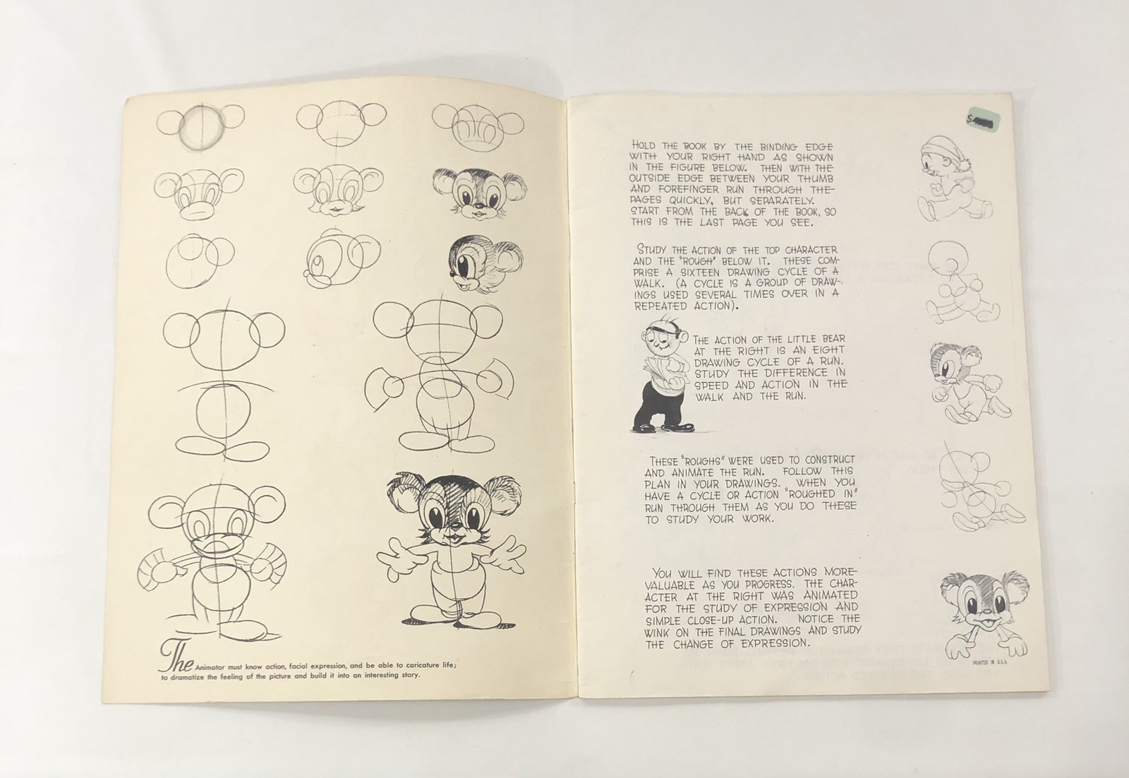Animated Cartoons For The Beginners, Walter T Foster How To Draw Series Vintage