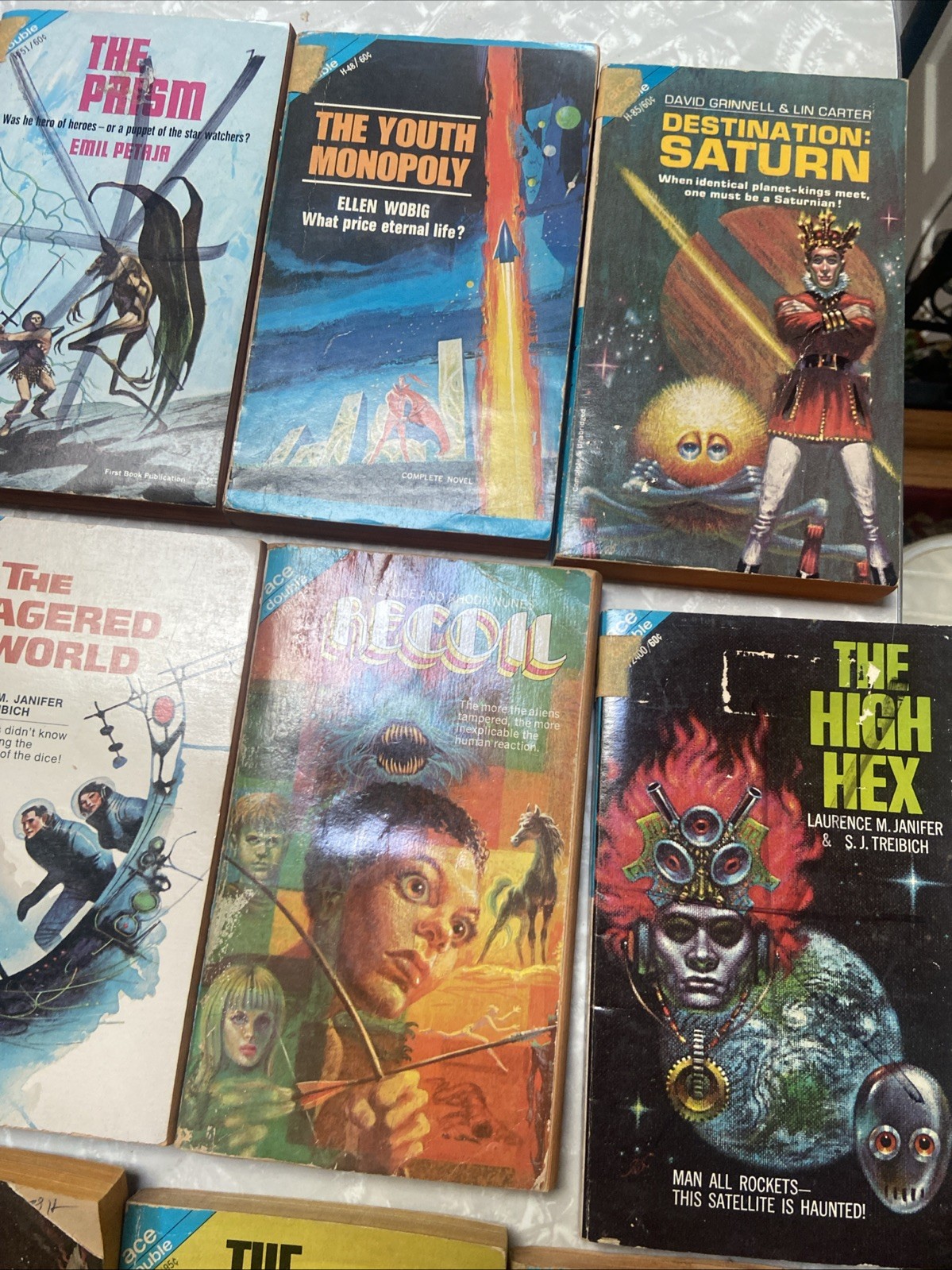 Vintage Ace Double Paperbacks SCI-FI lot of 24 science fiction novels 1960s