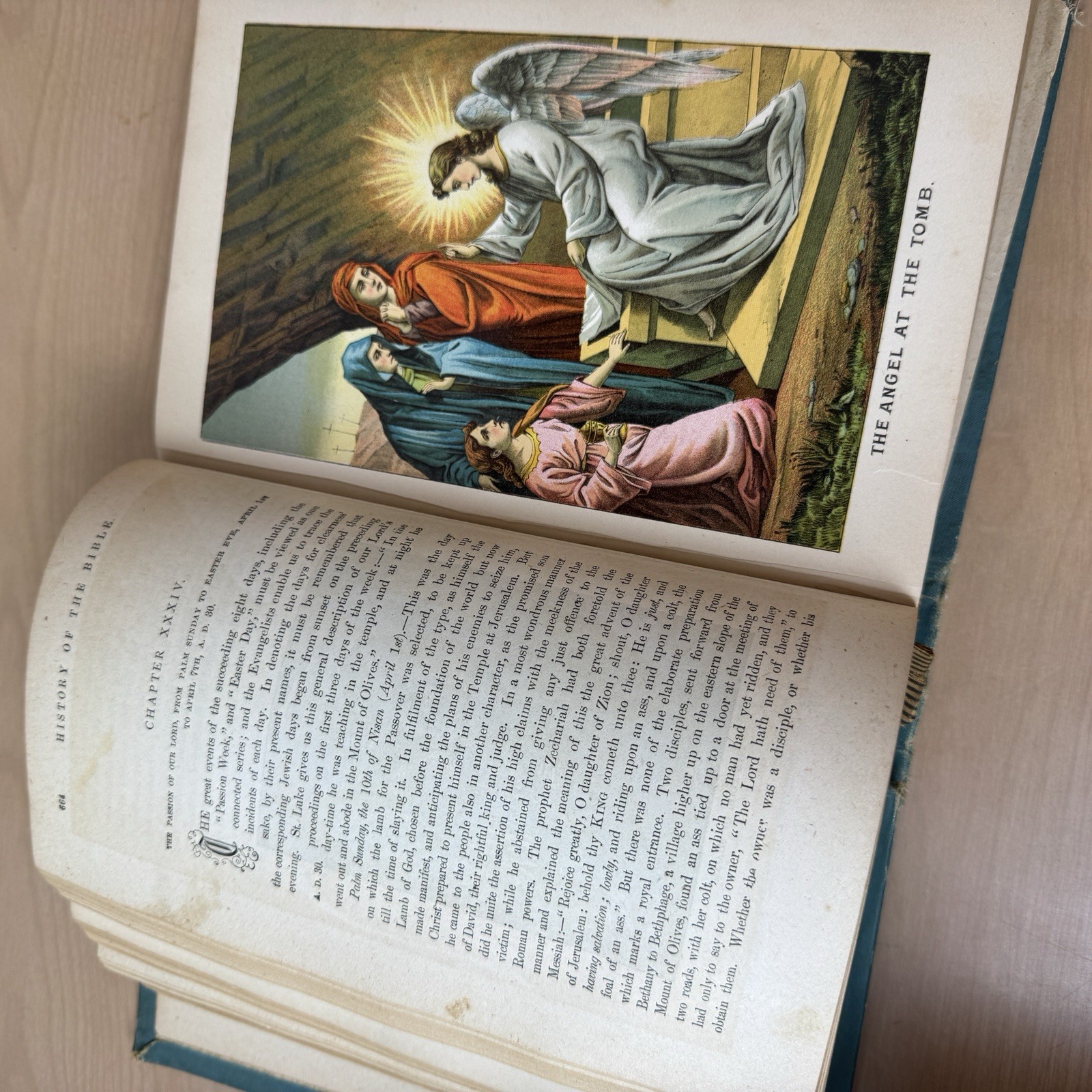 Antique 1880s Pictorial History of the Bible William Smith Illustrated Engraved