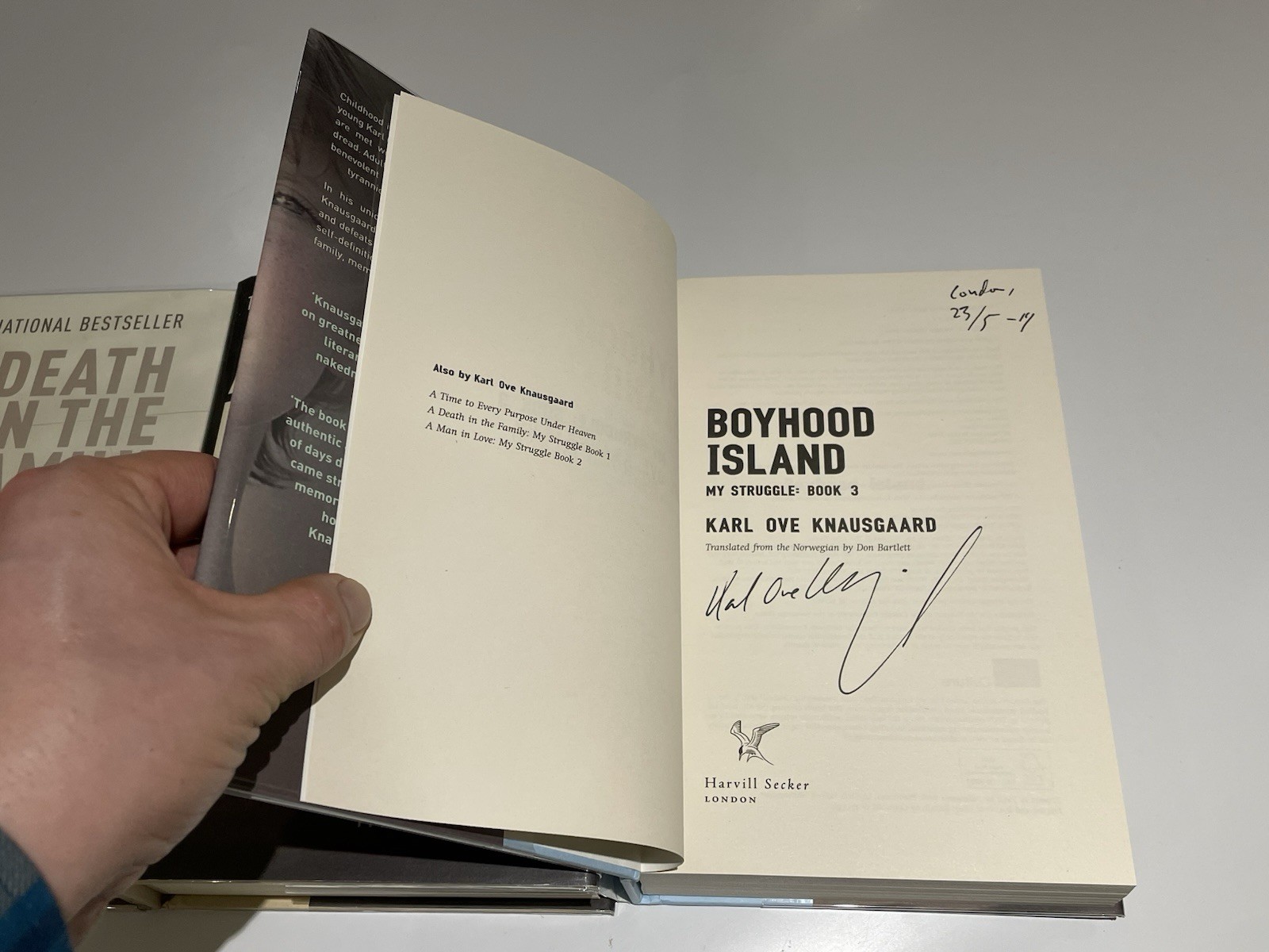 My Struggle, Karl Ove Knausgaard, Complete Set 1st Editions SIGNED Slipcase