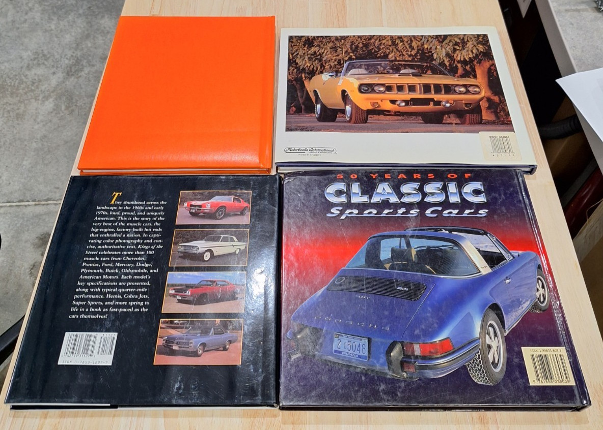 Lot of 4 American Muscle Cars of the 60’s Classic Sports King Of The Street HC