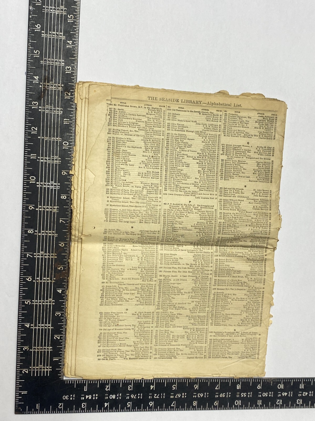 1883 SEASIDE LIBRARY #1523 : Five Hundred Pounds Reward by A. Barrister