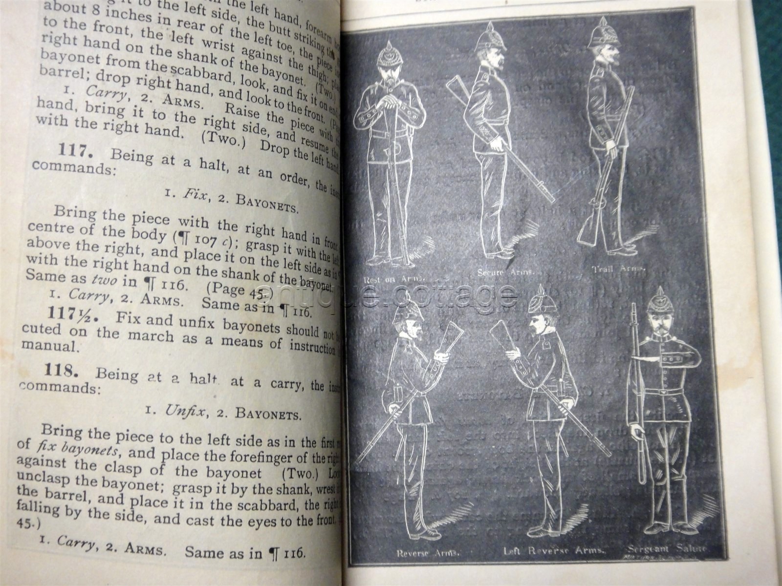1887 antique MILITARY INFANTRY TACTICS military 200pg war department skirmish