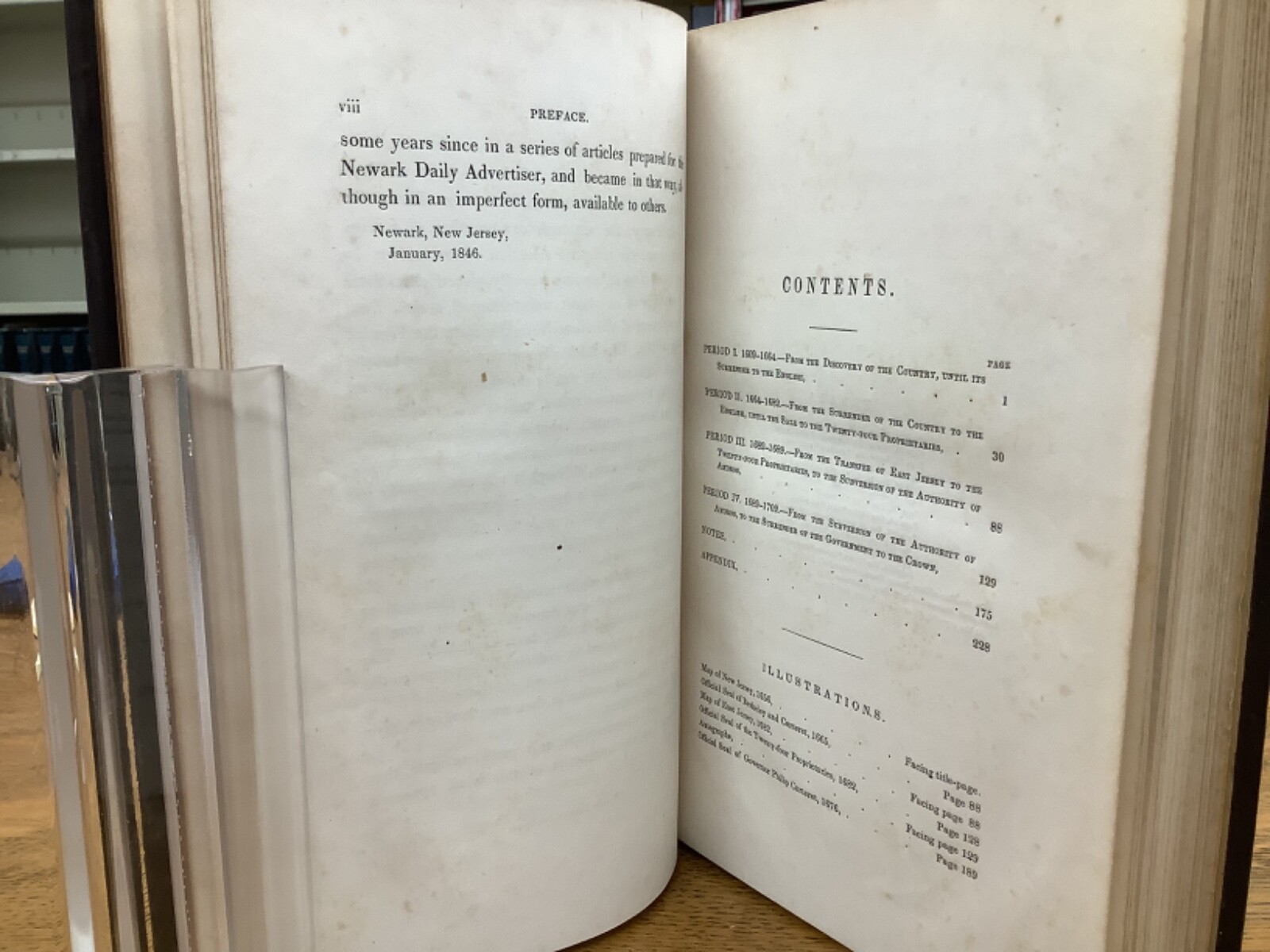 1846 East Jersey Under The Proprietary Governments NJ Colonial History Maps
