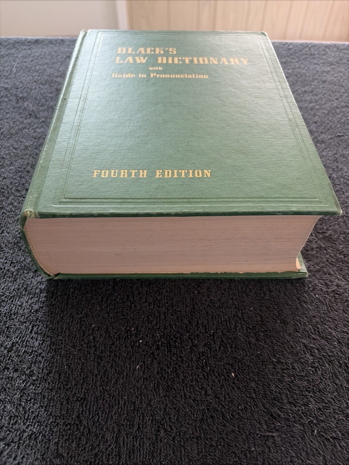 Black’s Law Dictionary 4th Fourth Edition With Guide To Pronunciation, 1957