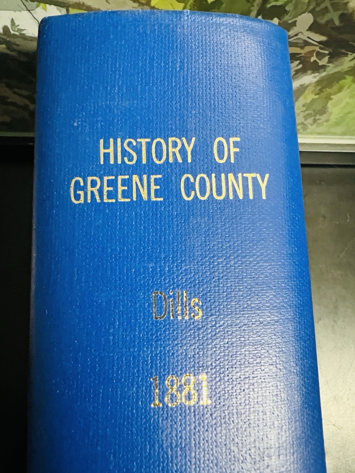 HISTORY OF GREENE COUNTY by R. S. Dills 1974 reproduction of 1881 book