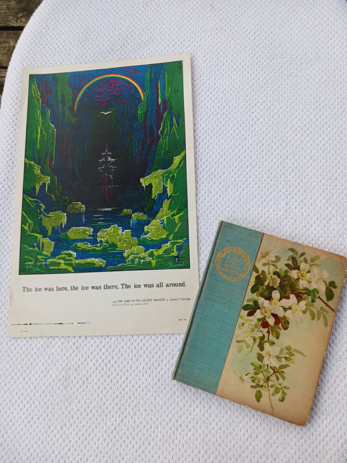The Rime Of the Ancient Mariner 1883. Illustrated By Gustavo Dore + 1971 Advert