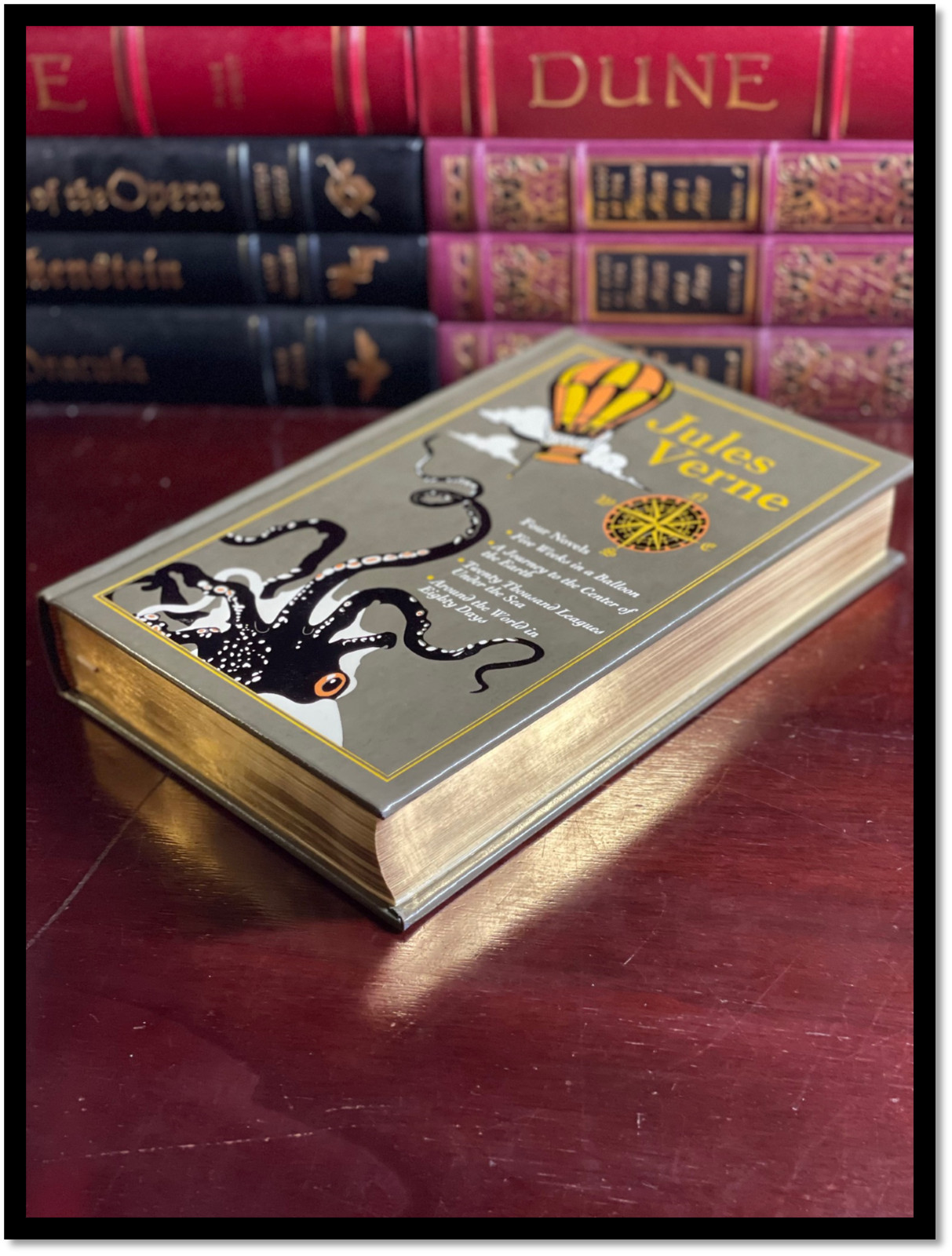 Jules Verne New Leather Bound Hardback Journey To Center Earth – 5 Weeks Balloon