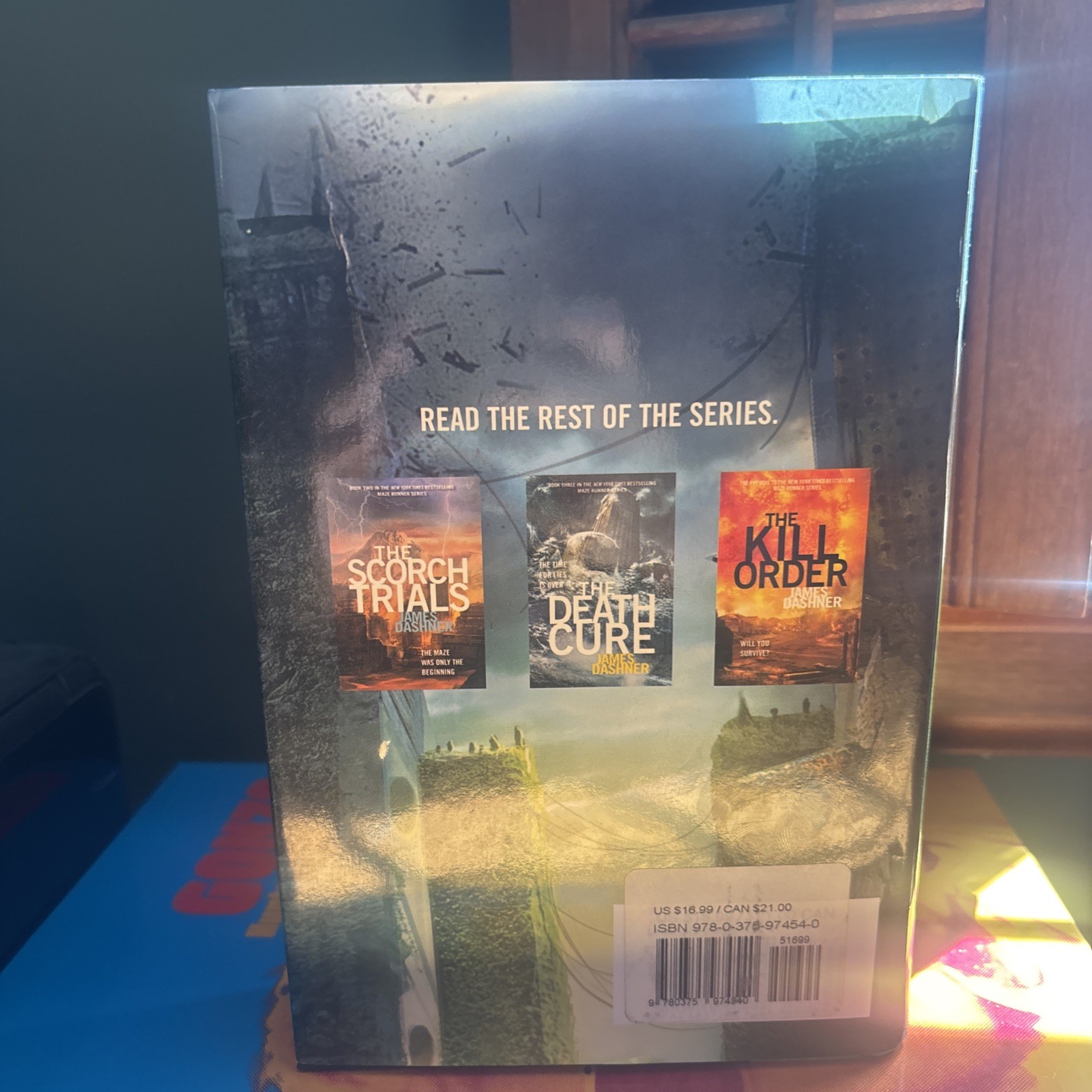 The Maze Runner – James Dashner – Signed/Auto 1st Edition/25th Printing