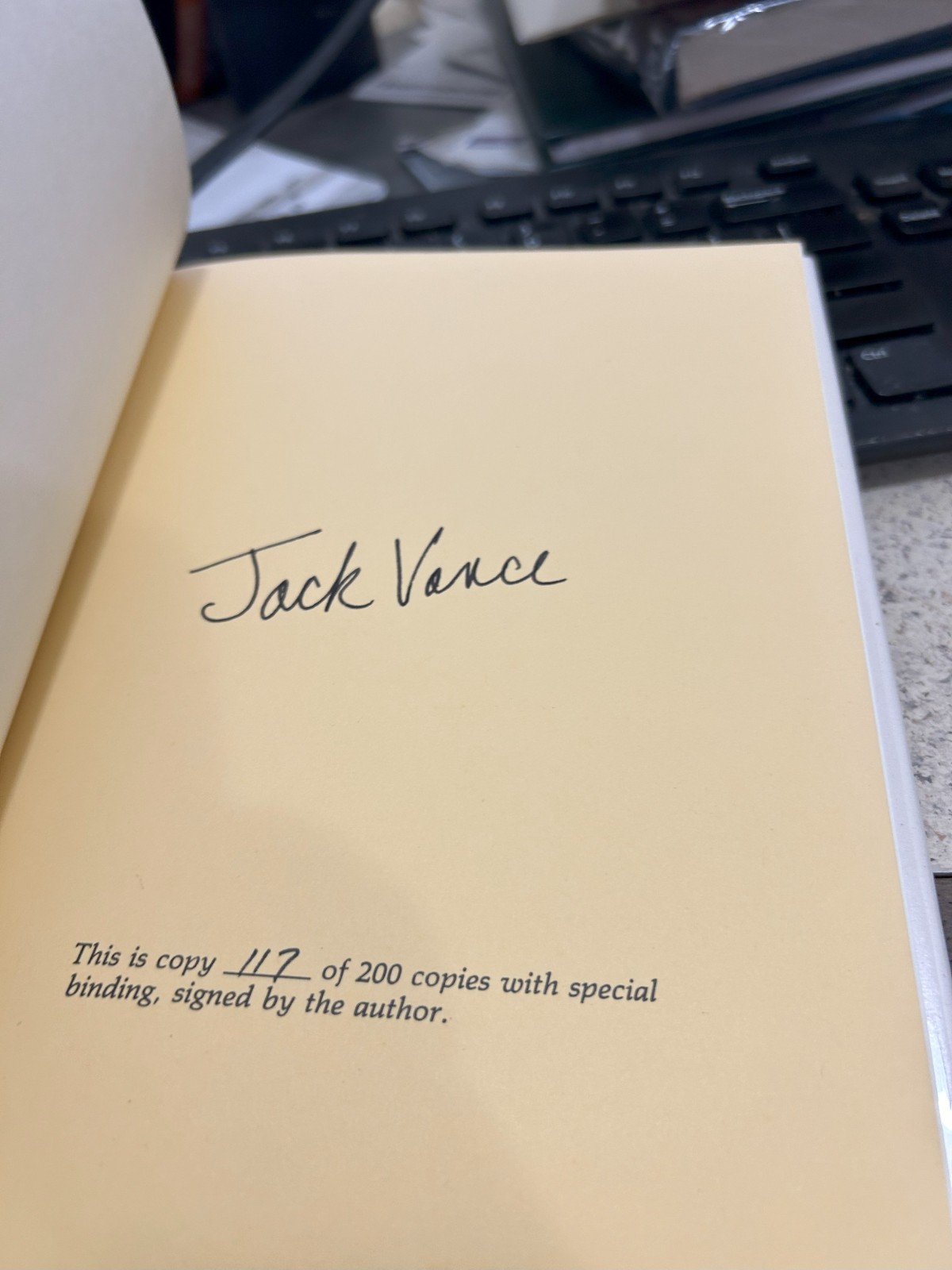 Showboat World Jack Vance Underwood Miller signed #117 of 200