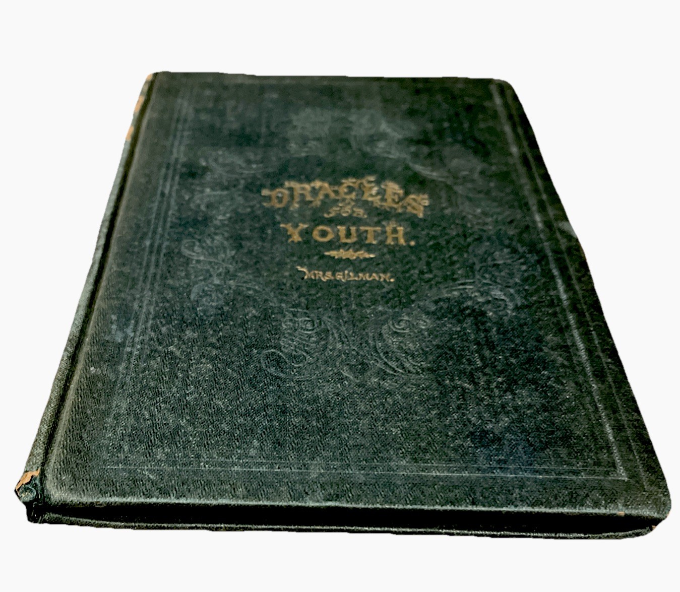 Antique 1862 Book “Oracles For youth By Mrs. Gilman(Caroline)