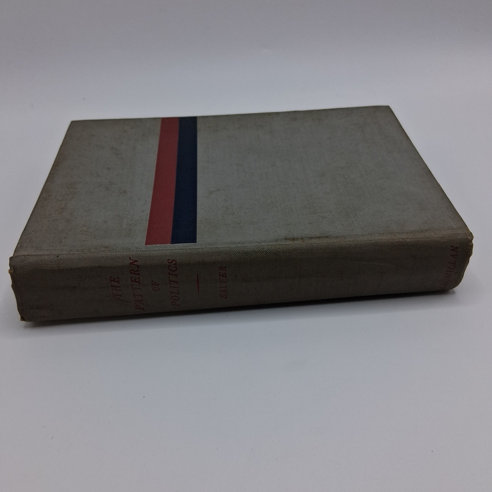 1940 First Edition ‚The Pattern of Politics‘ J.T. Salter – Hardcover Macmillan