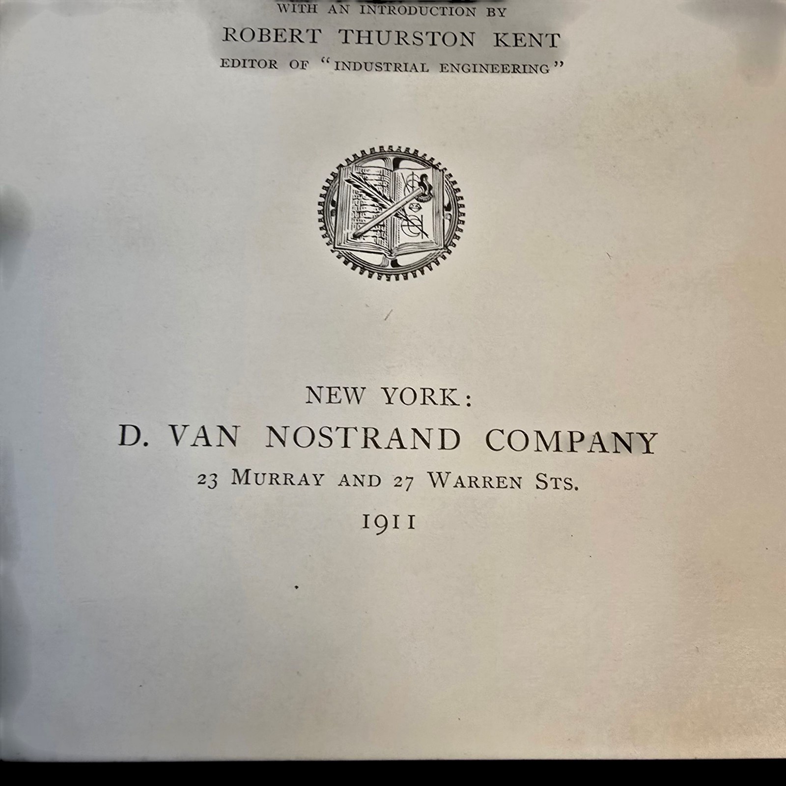 Frank B Gilbreth Motion Study First Edition Van Nostrand Co., 1911