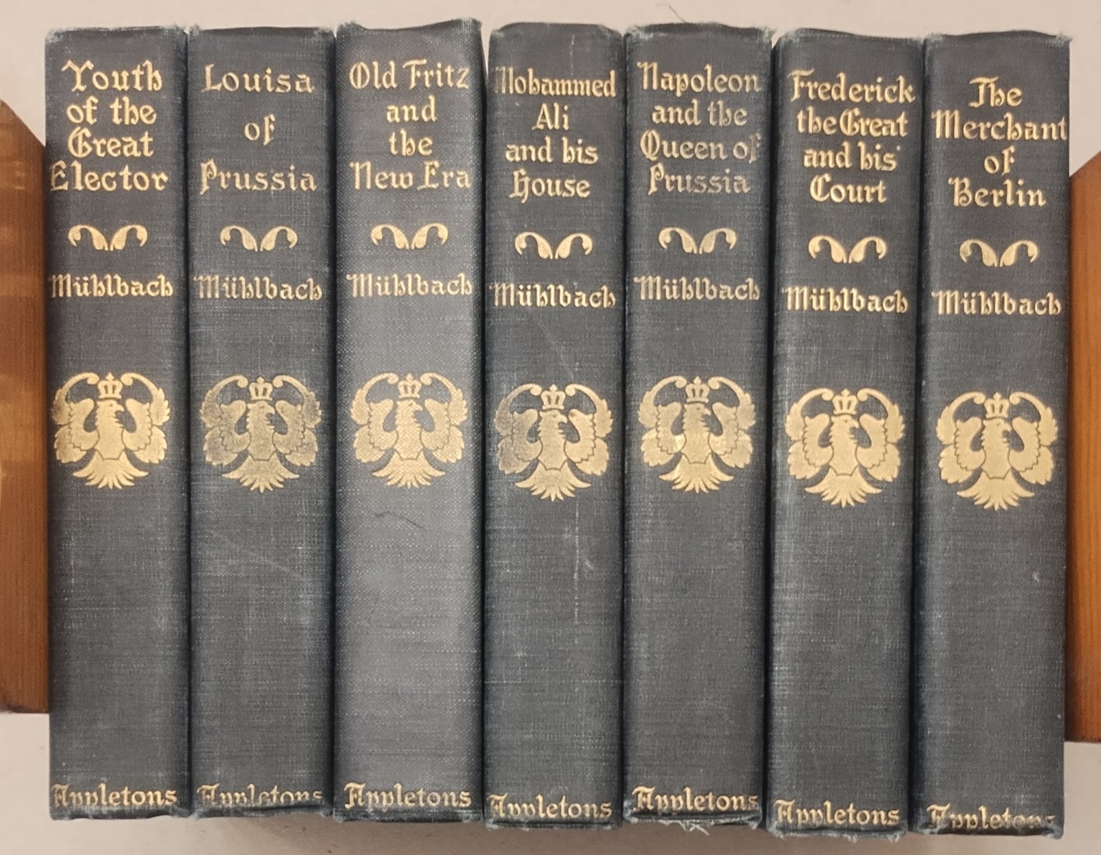 Works Of Louise Muhlbach – Set of 7 Vintage 1899-1900 Hardbacks – (my Group 2)