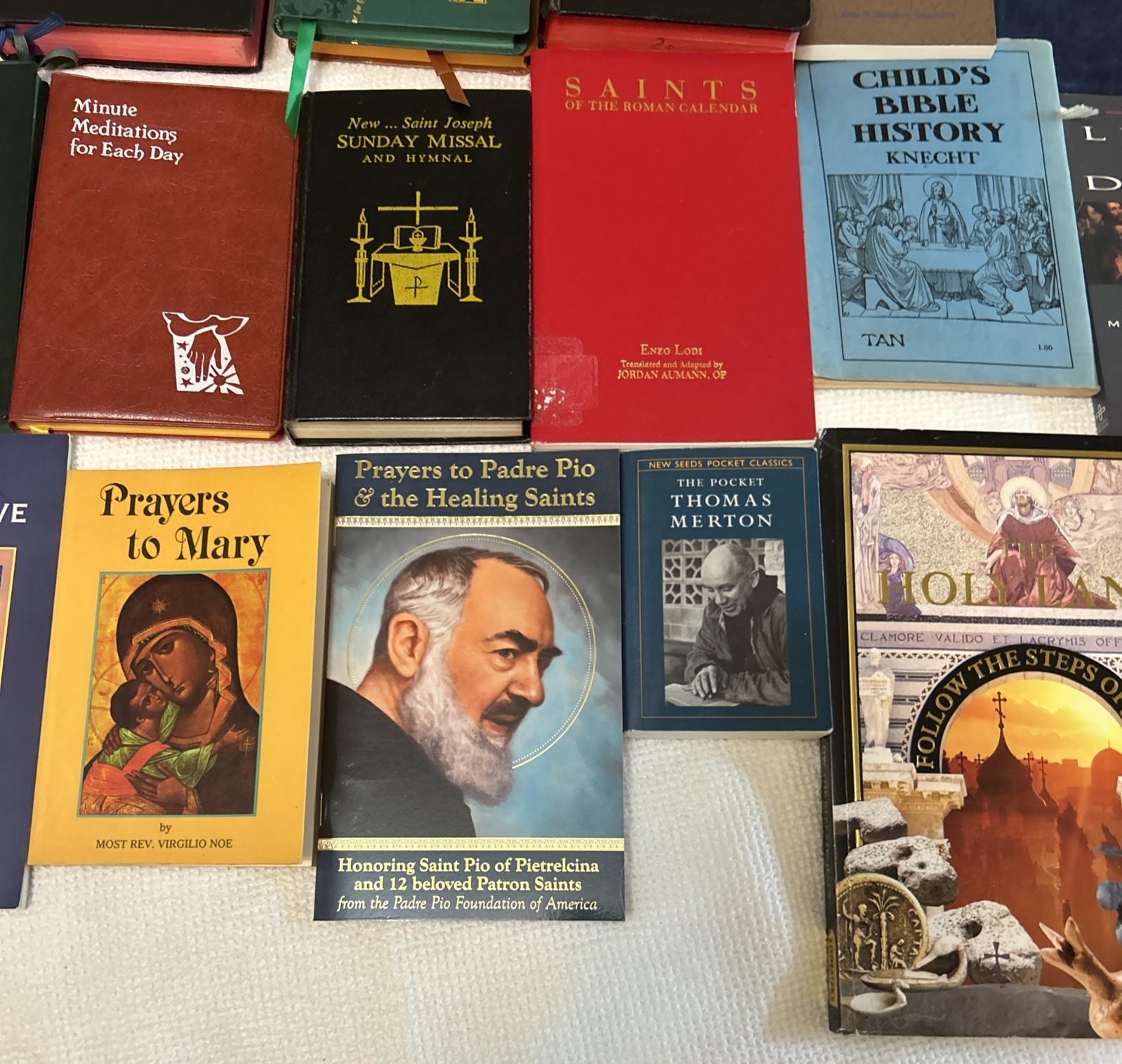 Huge Vintage Lot Of 70+ Catholic Books, Mass Missals, Prayer & Saint Devotionals
