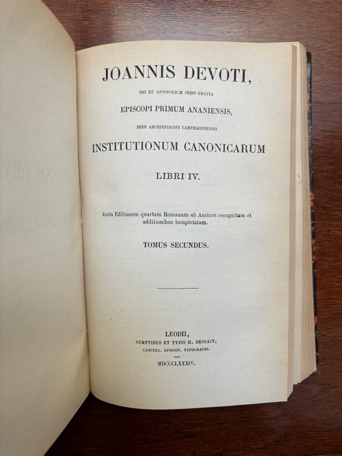 JOANNIS DEVOTI DEI ET APOSTOLICAE LIBRI IV TOMUS I and II 1883 LATIN ANTIQUE