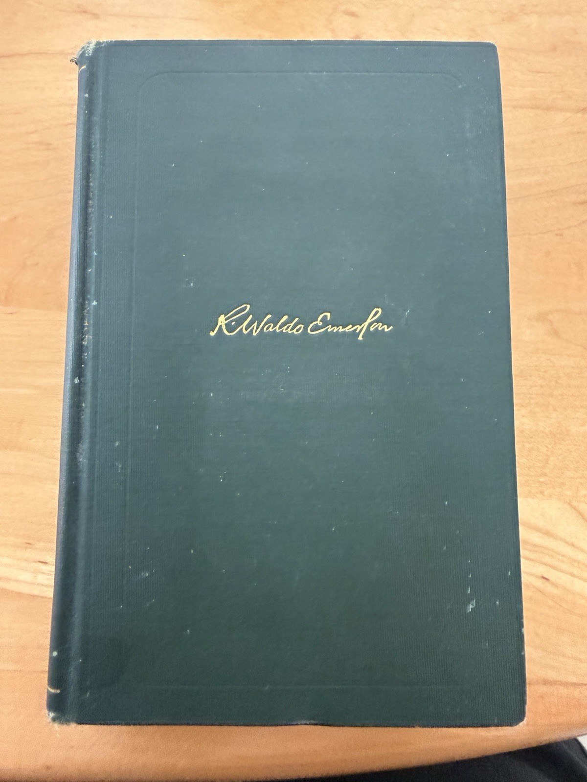 VTG RALPH WALDO EMERSON ESSAYS Second SERIES 1903 Centenary Green HC Gilt Gold