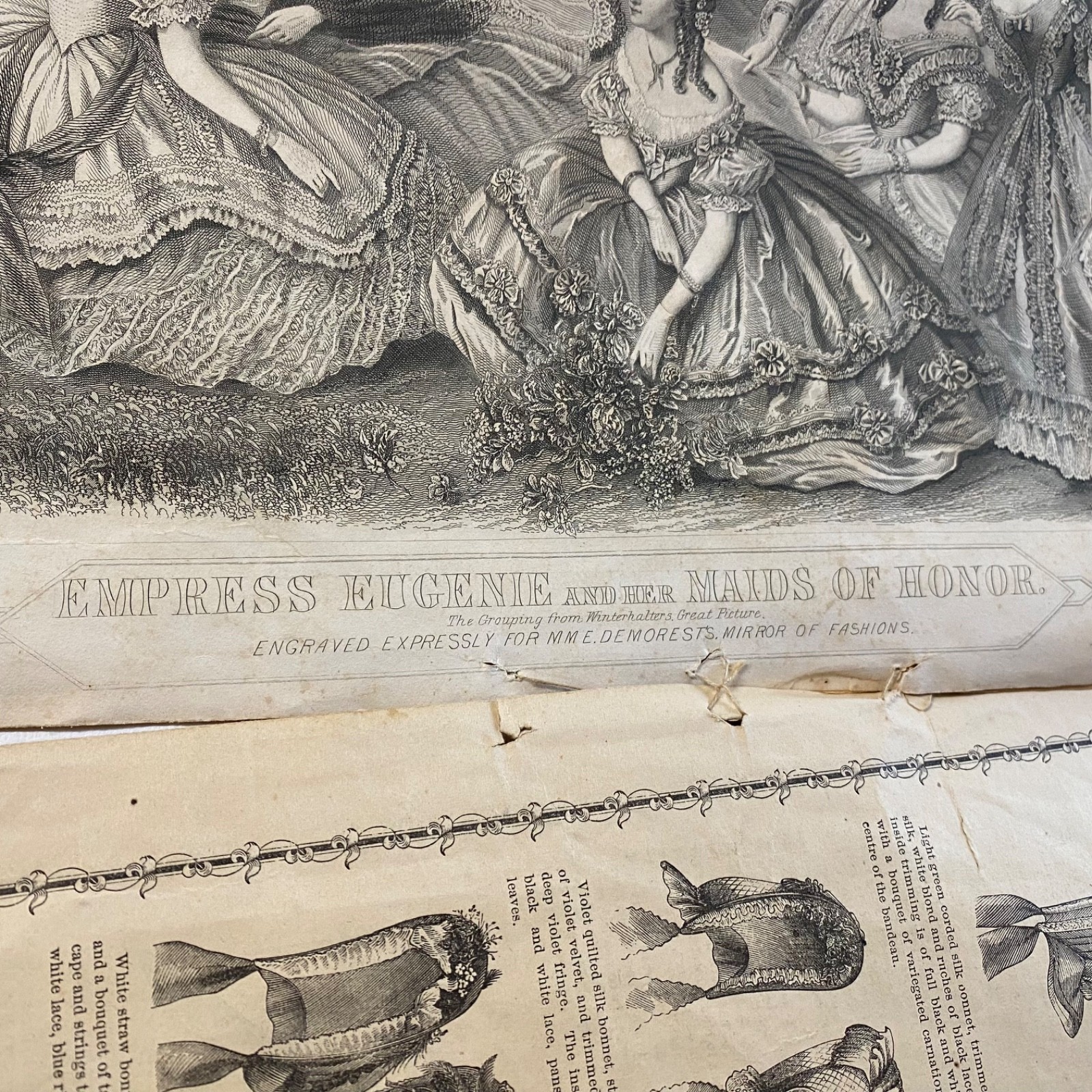 ANTIQUE 1873-19876 M.M.E DEMOREST’S Fall 1863 Magazine