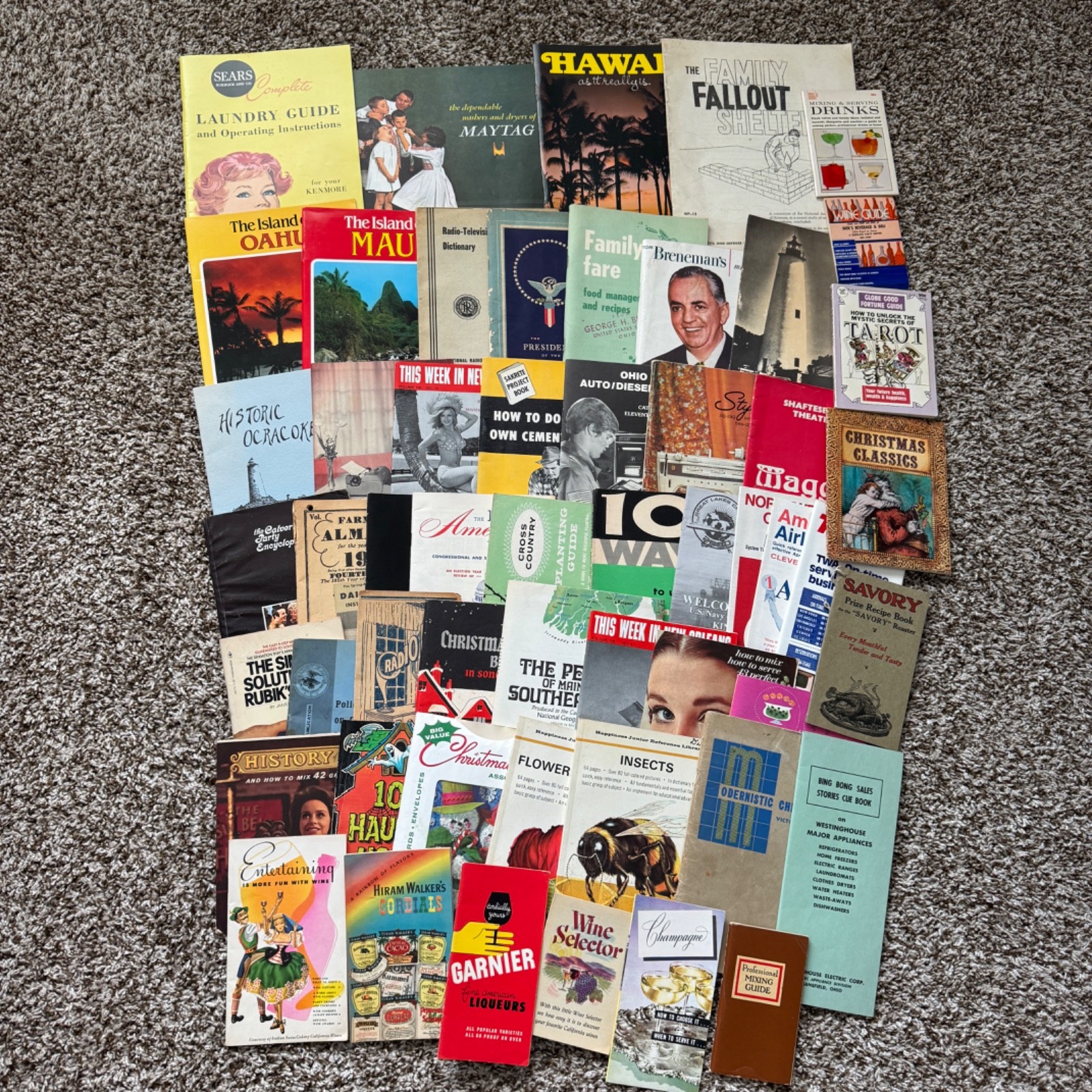 Lot of 55 paperback books and Misc. Ads etc.