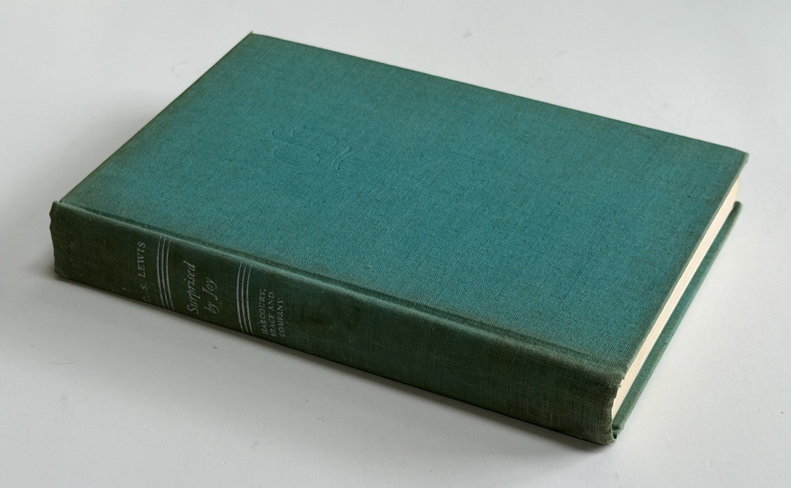 Surprised by Joy C.S. Lewis VTG FIRST EDITION 1st HARDCOVER BOOK autobiography