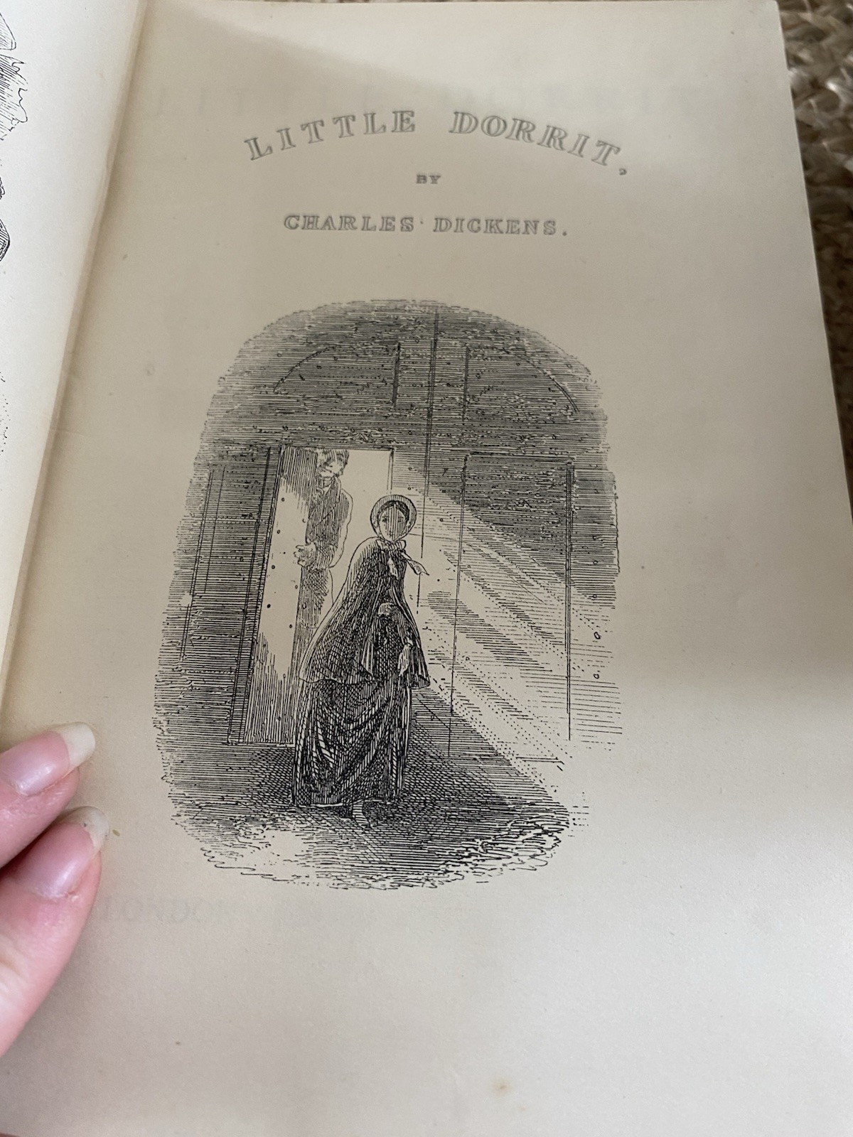 Set of 5 Vintage Antique 1907 Charles Dickens Books