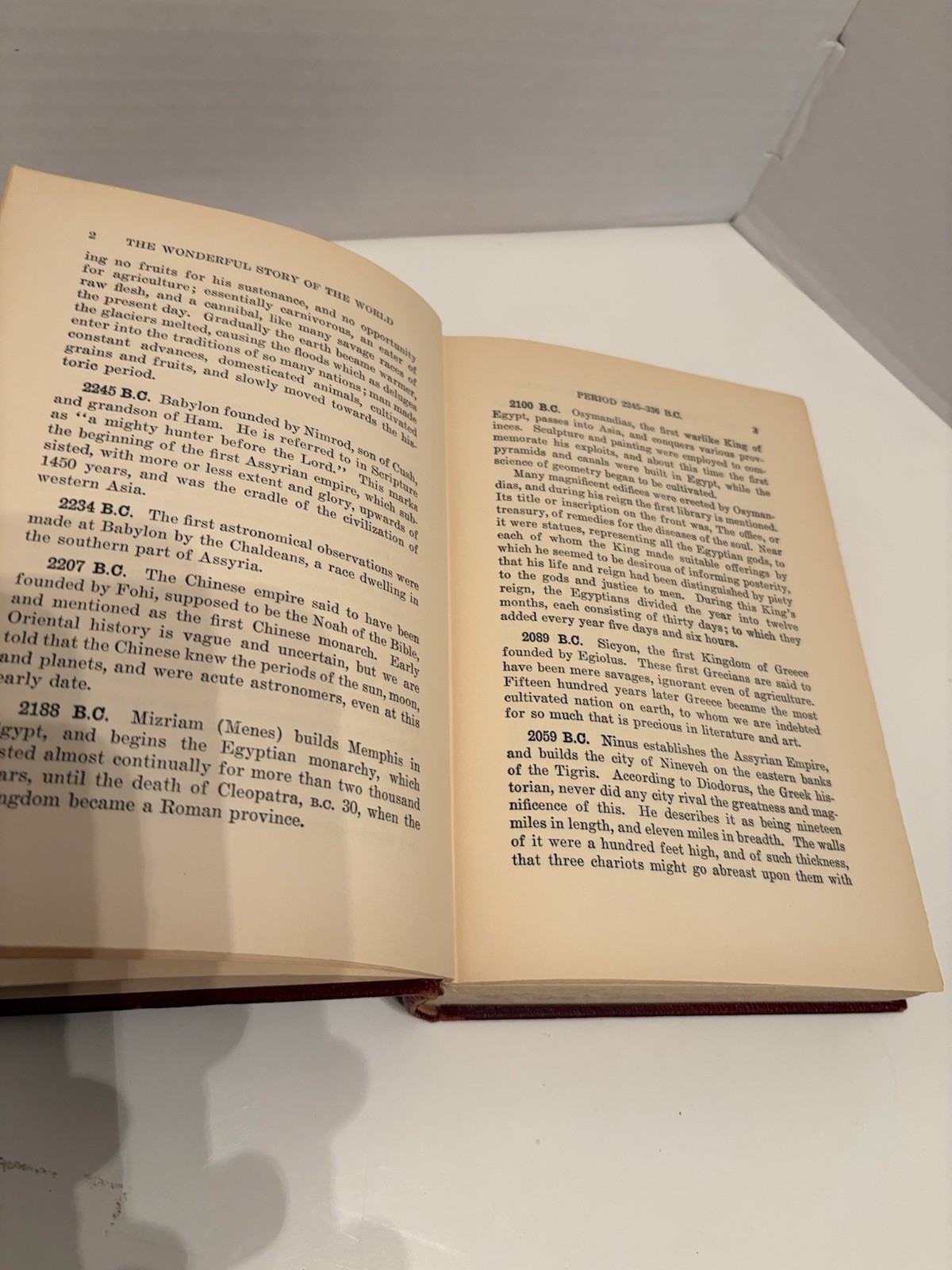 Antique 1924 “The Wonderful Story Of The World” By Joseph Adelman