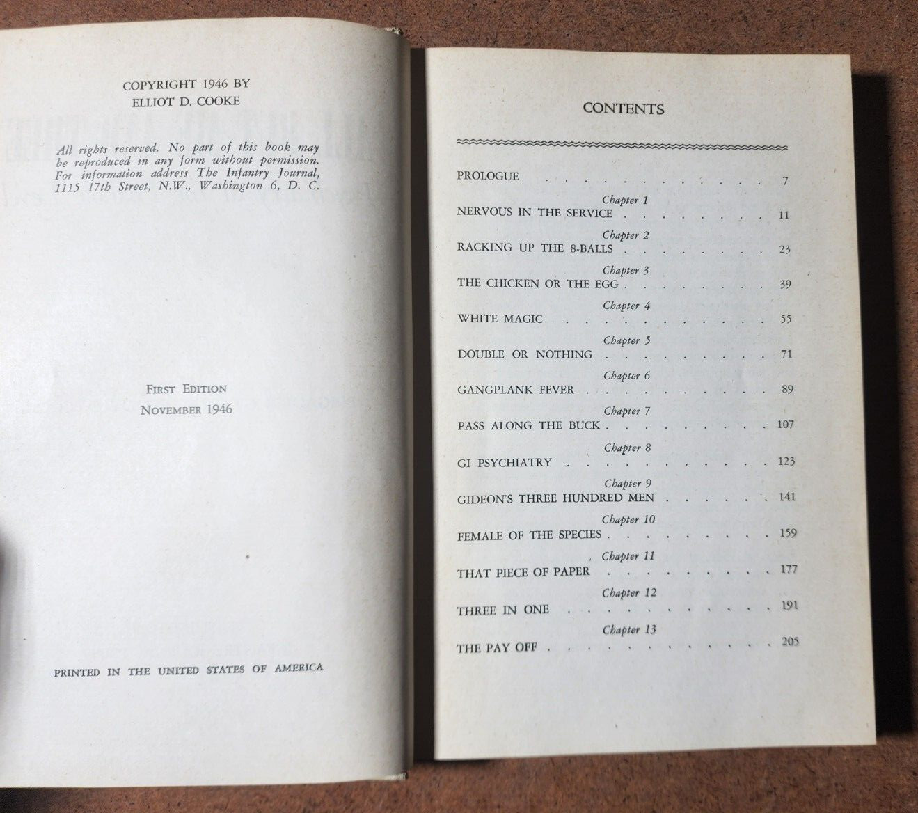AL BUT ME AND THEE Psychiatry at the Foxhole Level – B. General Elliot D. Cooke