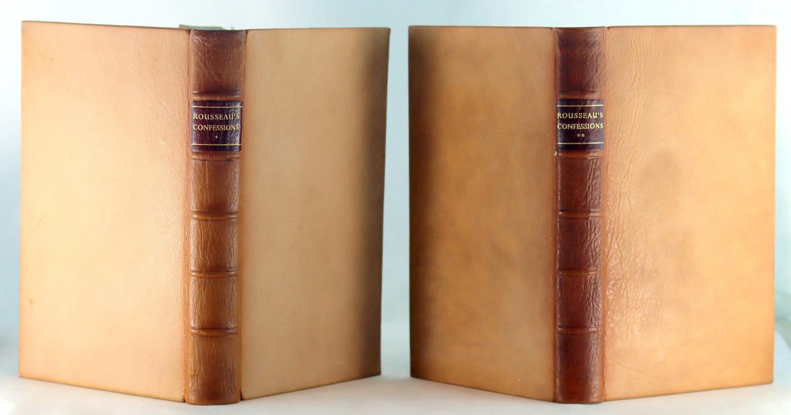 Nonesuch Press Leather Binding 1938 The Confessions of J J Rousseau