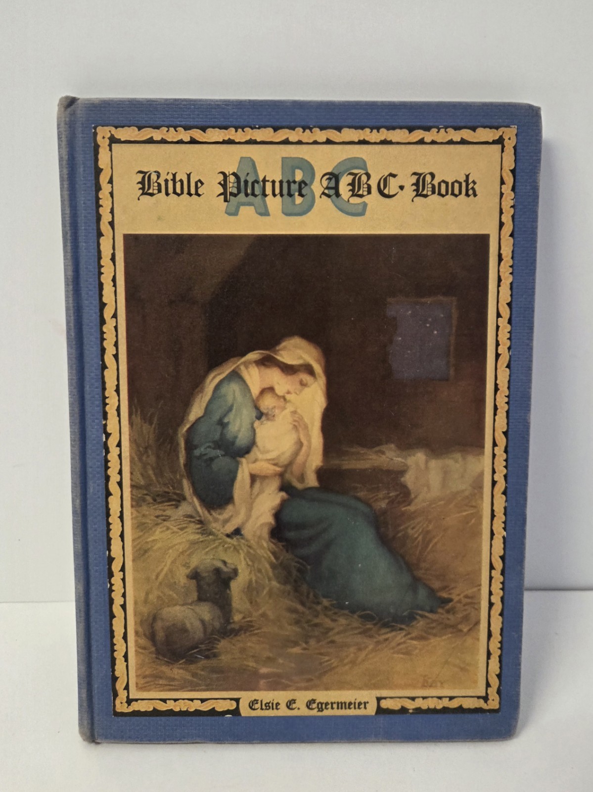 Bible Picture ABC Book Elsie E. Egermeier VINTAGE 1939 Hardcover Warner Press