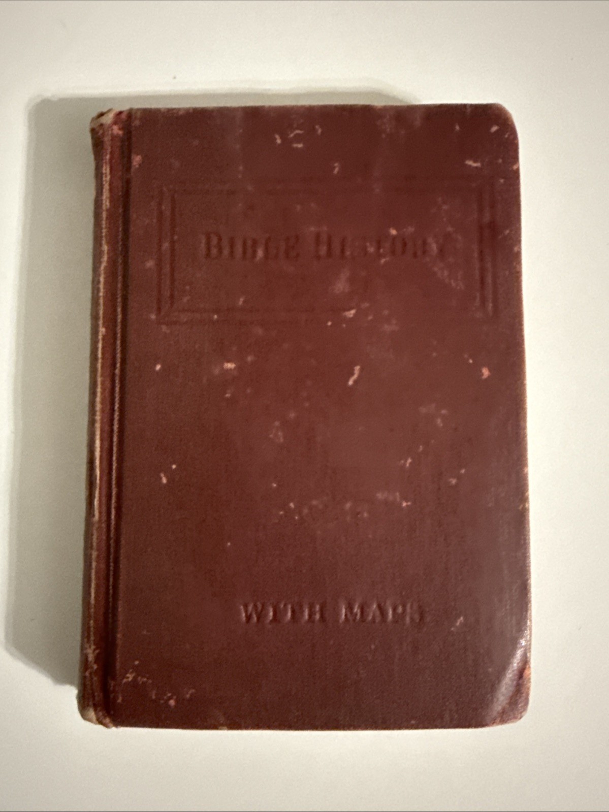Bible History with Maps 1898 Hardcover 31st Printing Lutheran Augustana Synod
