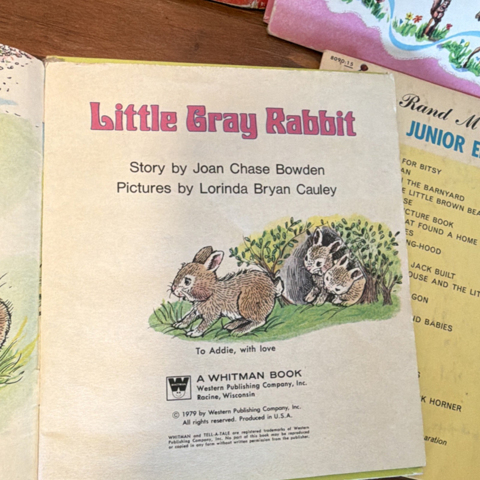 Rand McNally Whitman Illustrated Children’s Nursery Books Hardcover Laughlin Wa…