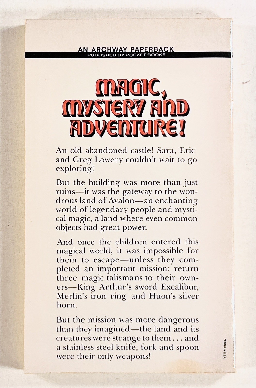 1978 Andre Norton STEEL MAGIC illustrated fantasy novel #1 IN SERIES Archway pb