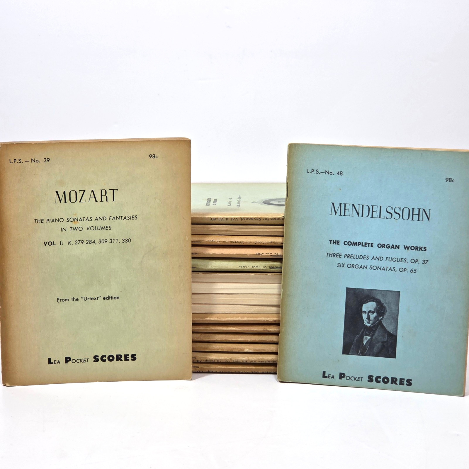 Vtg Lea Pocket Scores Mixed Lot of 17 Beethoven Corelli Mozart Purcell Others